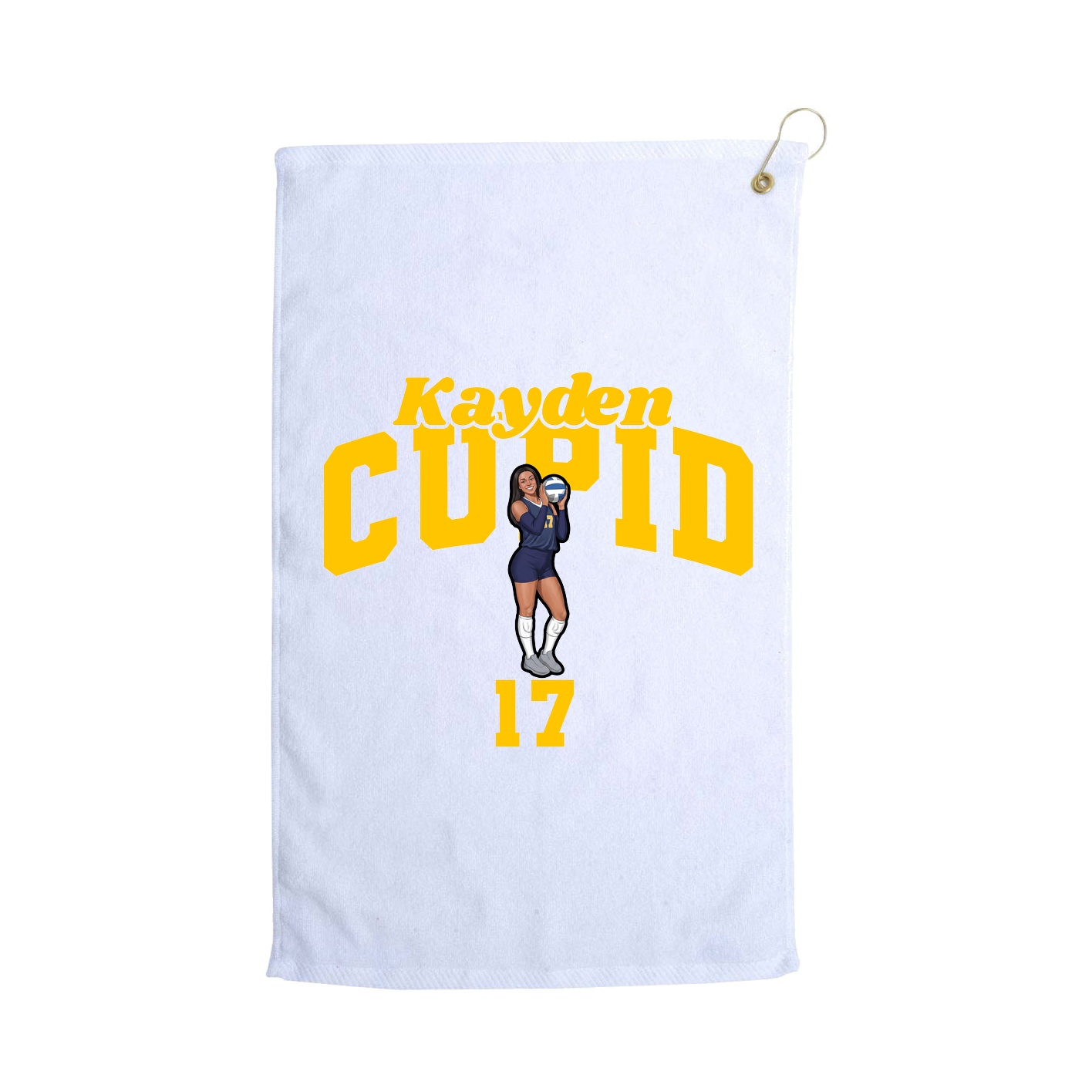 Golf Towel — Signature Arch in White