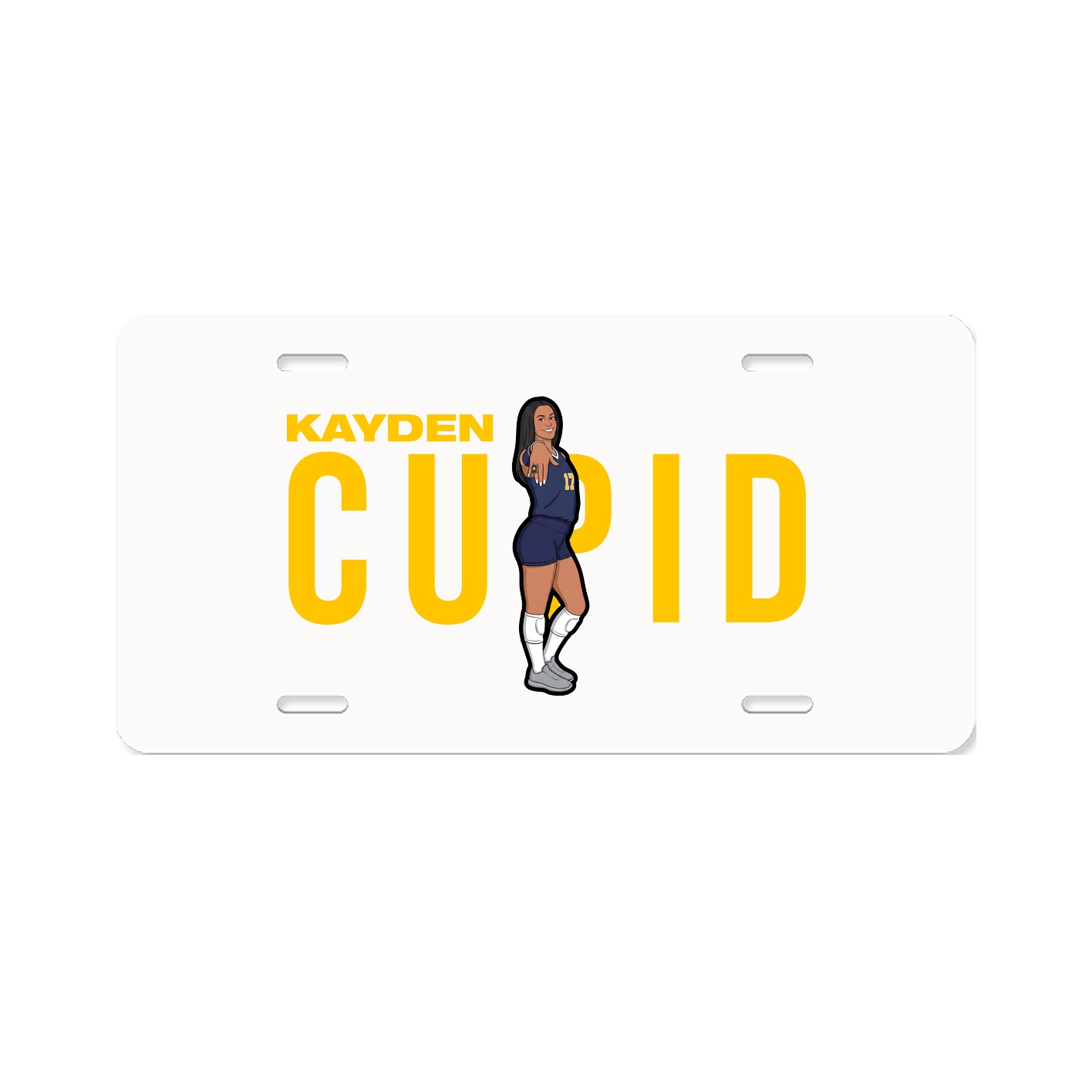 License Plate — Player Name in Classic