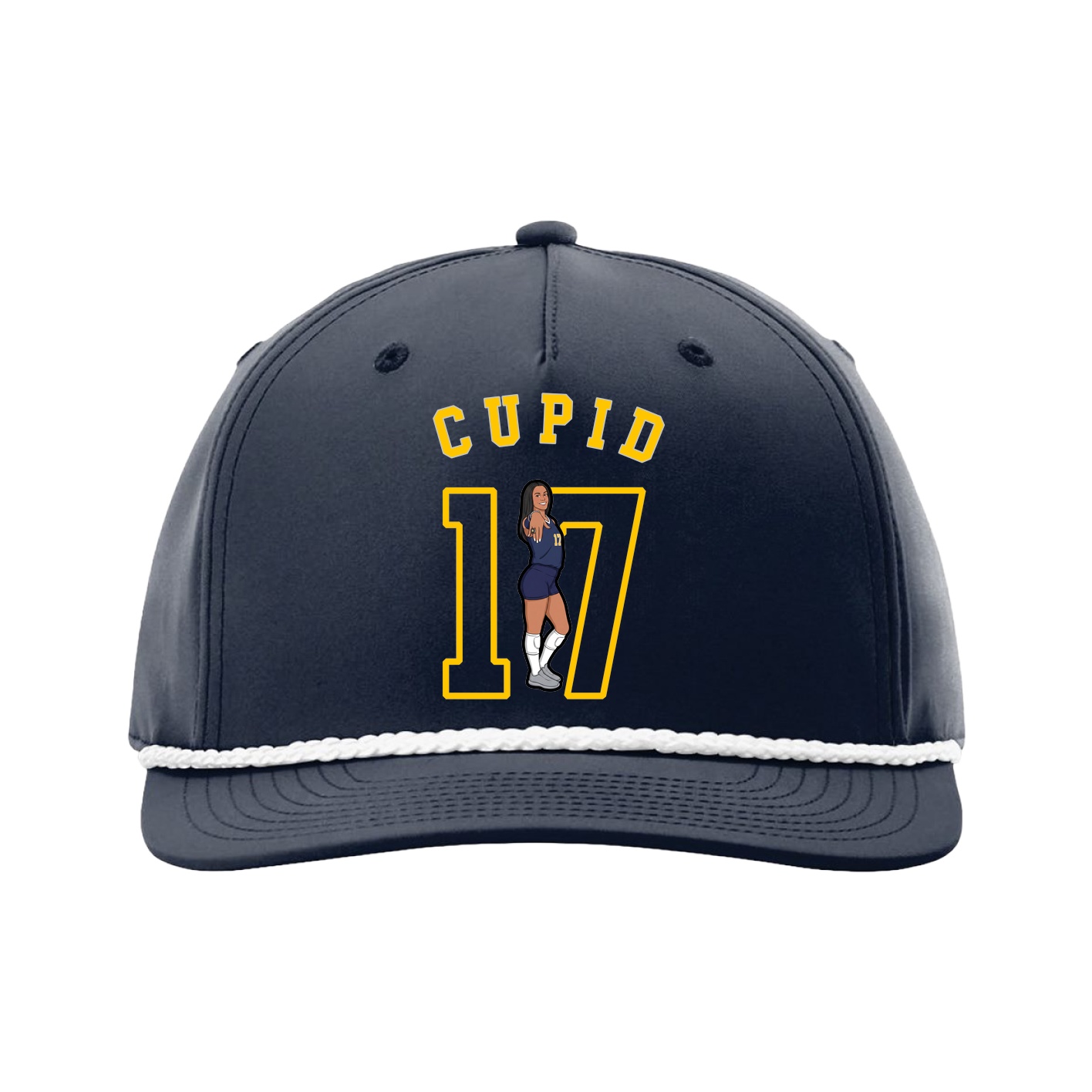 Five-Panel Classic Rope Cap — Shirsey Arch in Navy