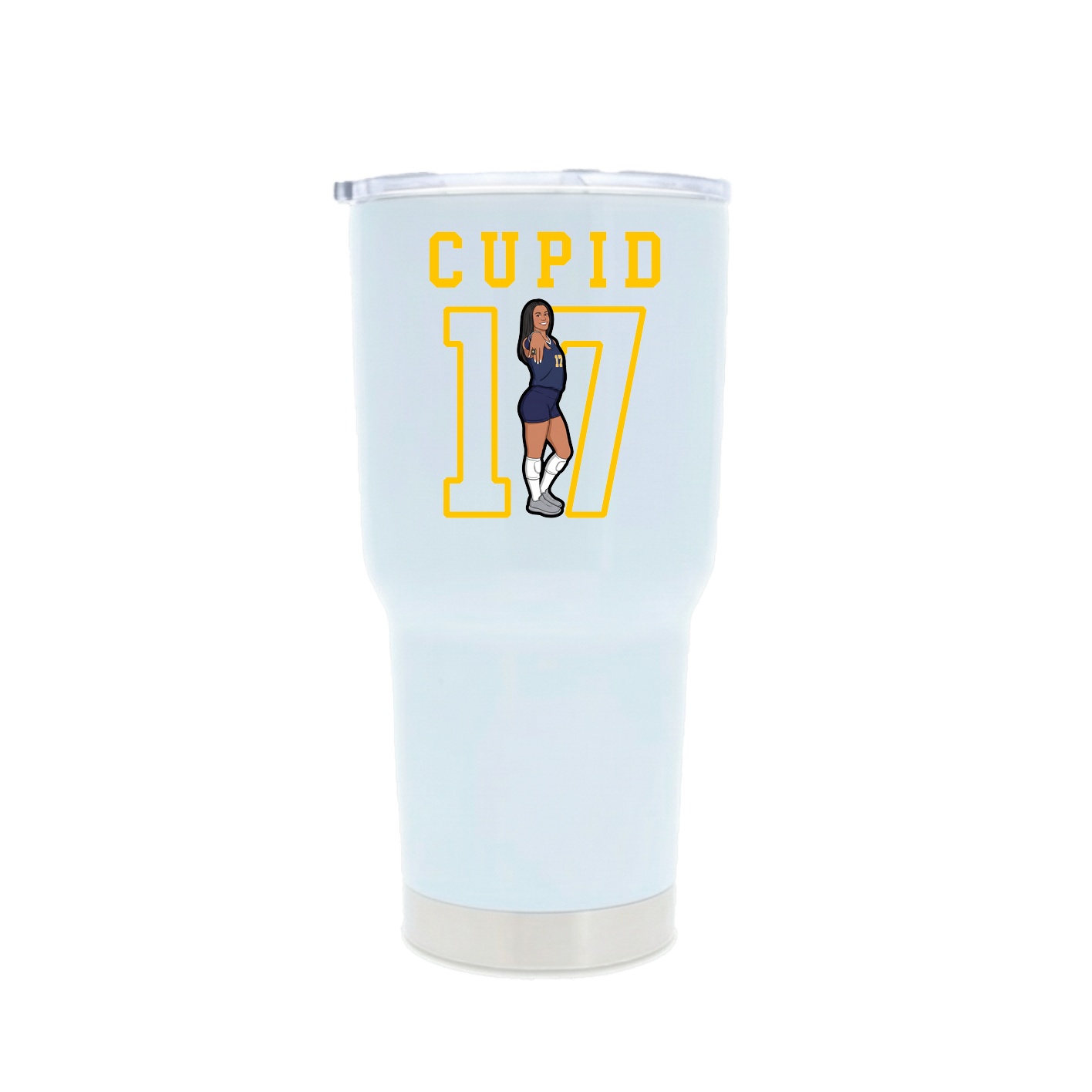 30oz Stainless Steel Tumbler — Shirsey in White