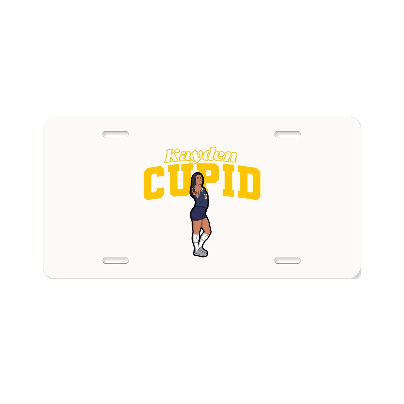 License Plate — Name Arch in Classic