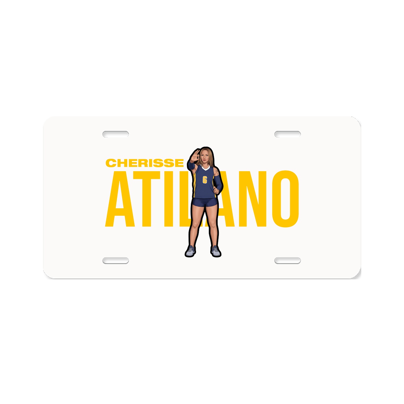 License Plate — Player Name in Classic