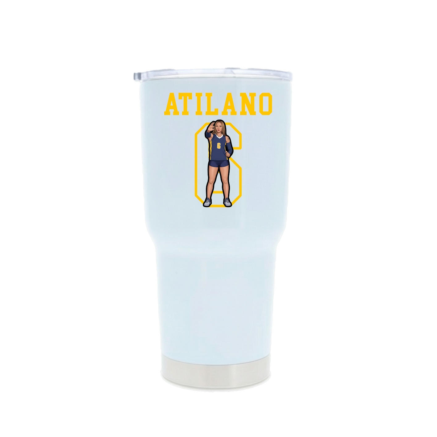 30oz Stainless Steel Tumbler — Shirsey in White