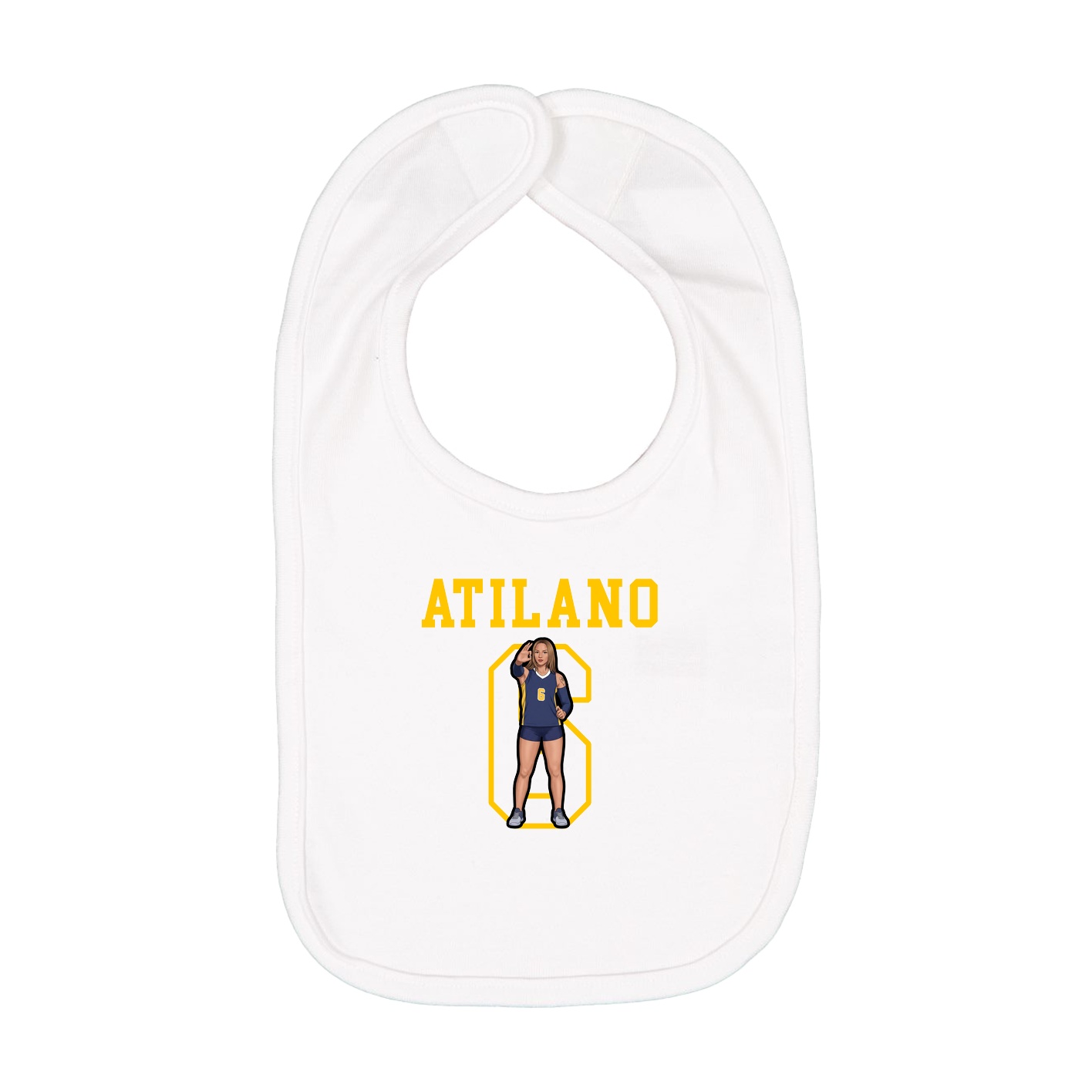 Infant Bib — Shirsey in White