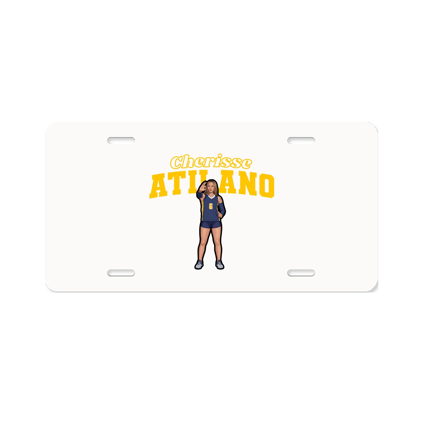 License Plate — Name Arch in Classic