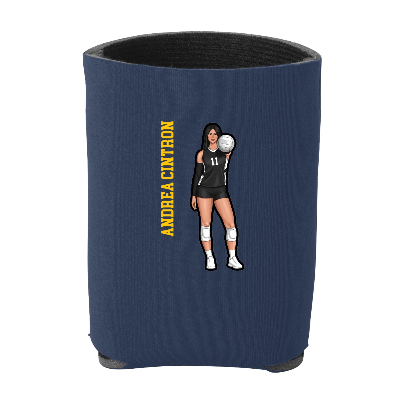 Can Holder — Name Vertical in Navy