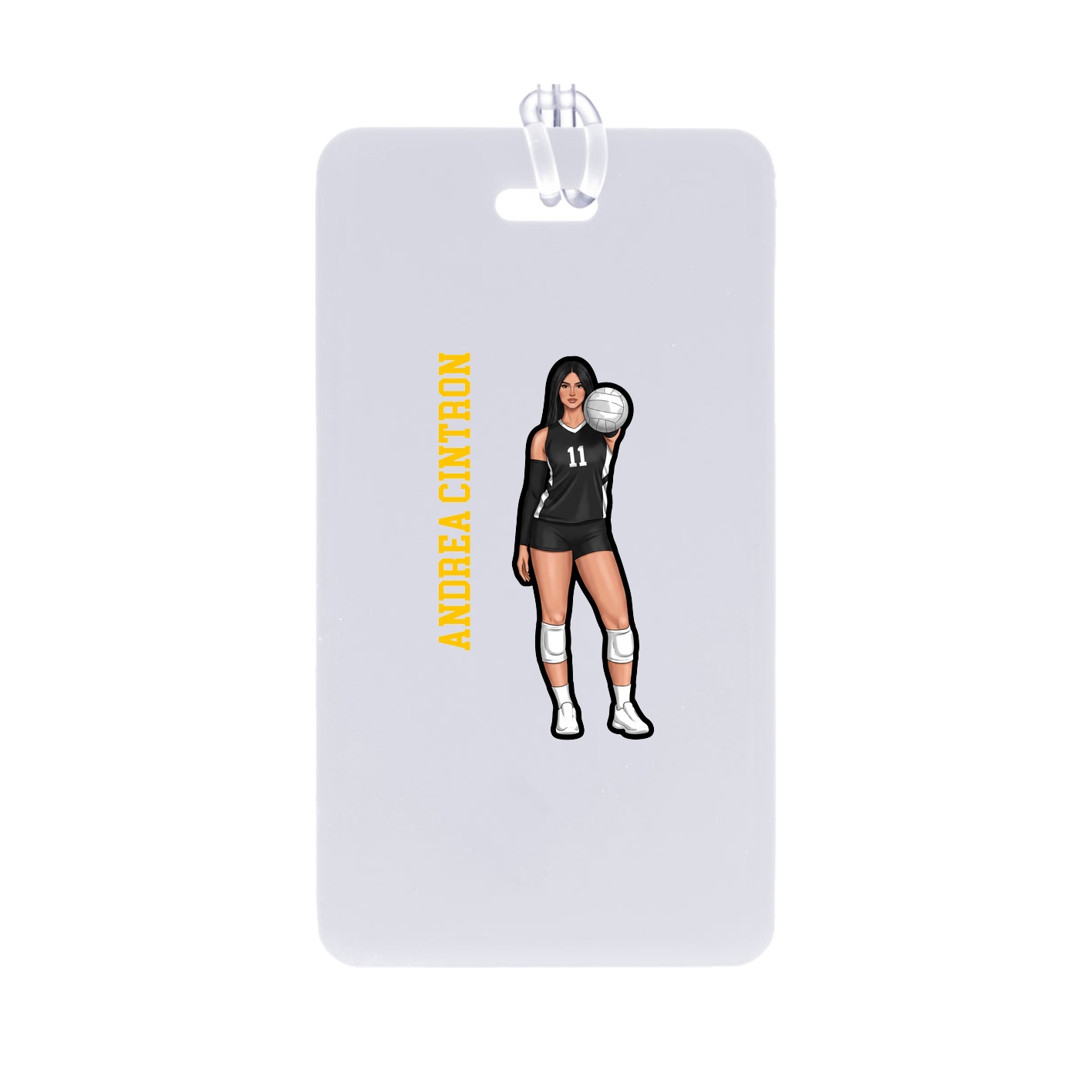 Bag Tag — Name Vertical in Classic