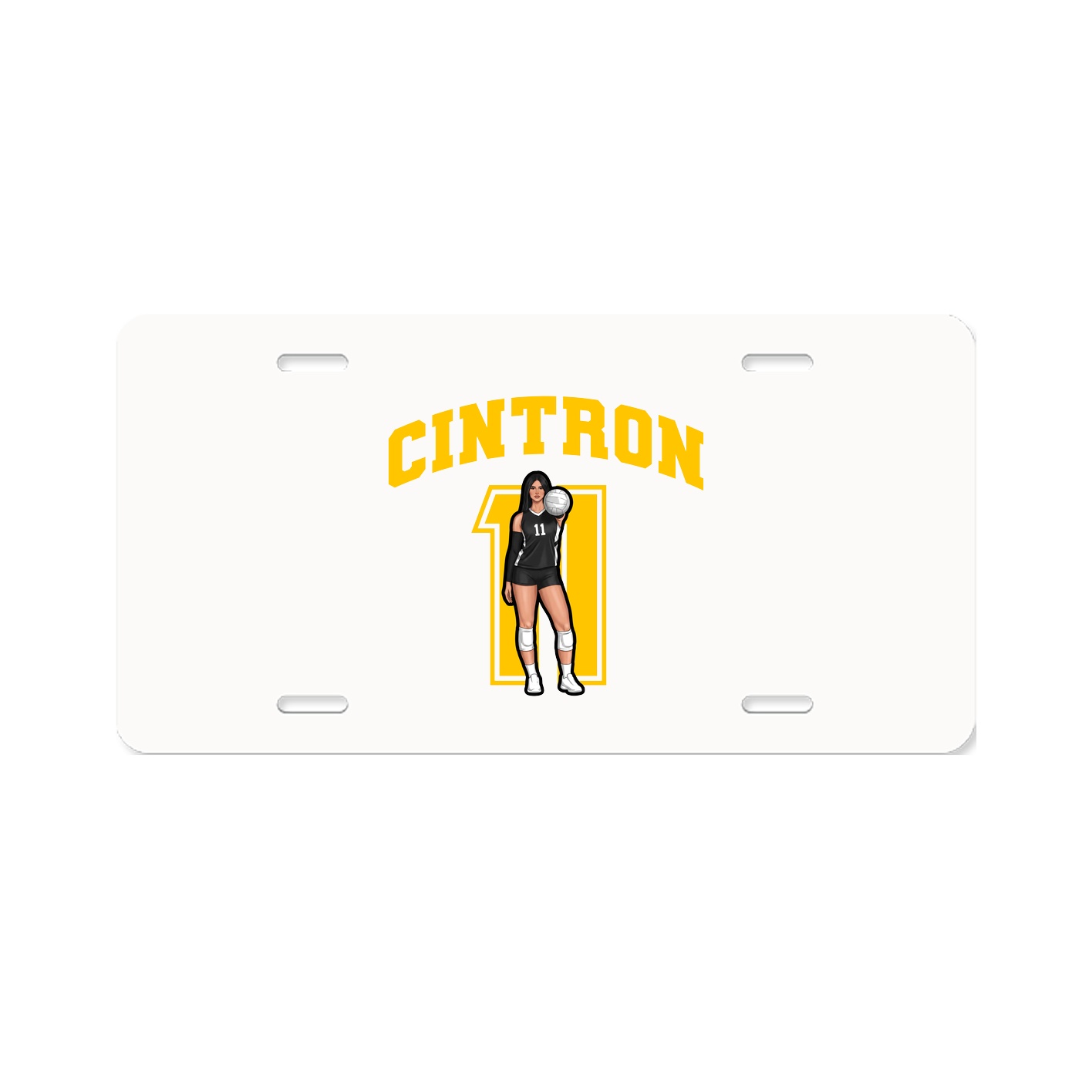 License Plate — Number in Classic