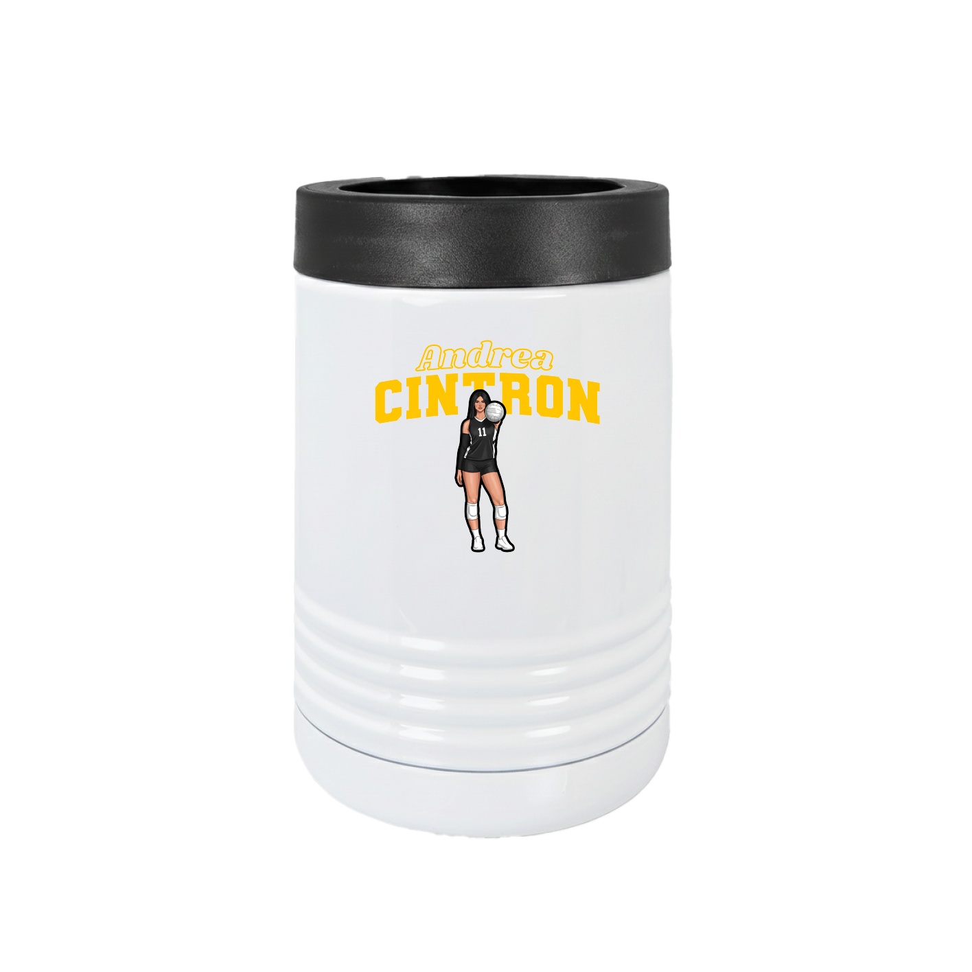Beverage Holder — Name Arch in White