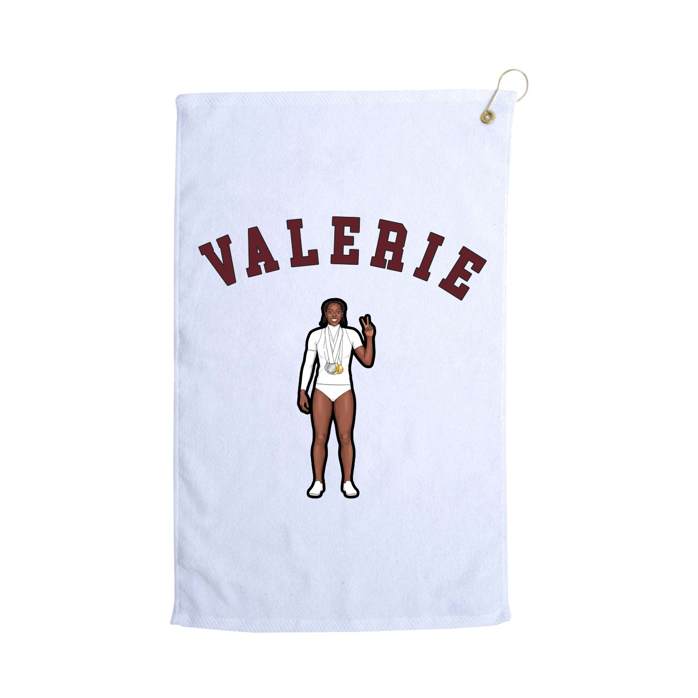 Golf Towel — Shirsey Arch in White