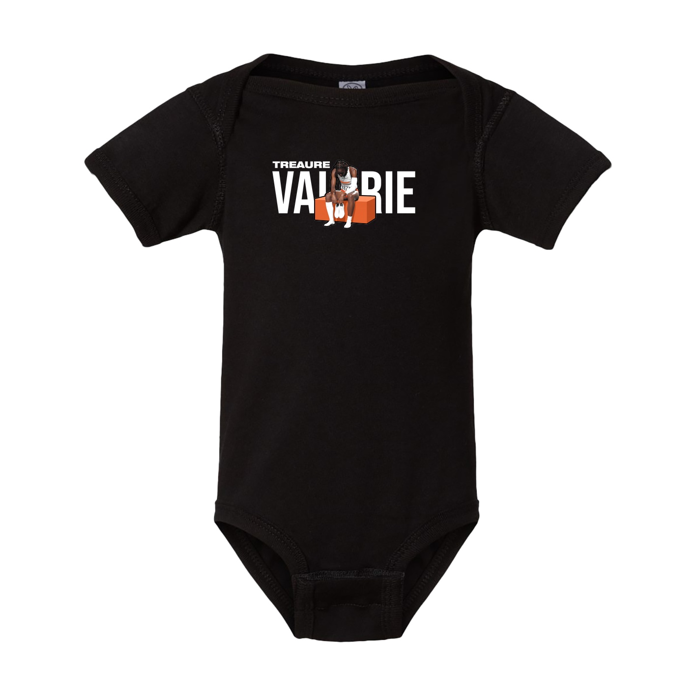 Baby Onesie — Player Name in Black