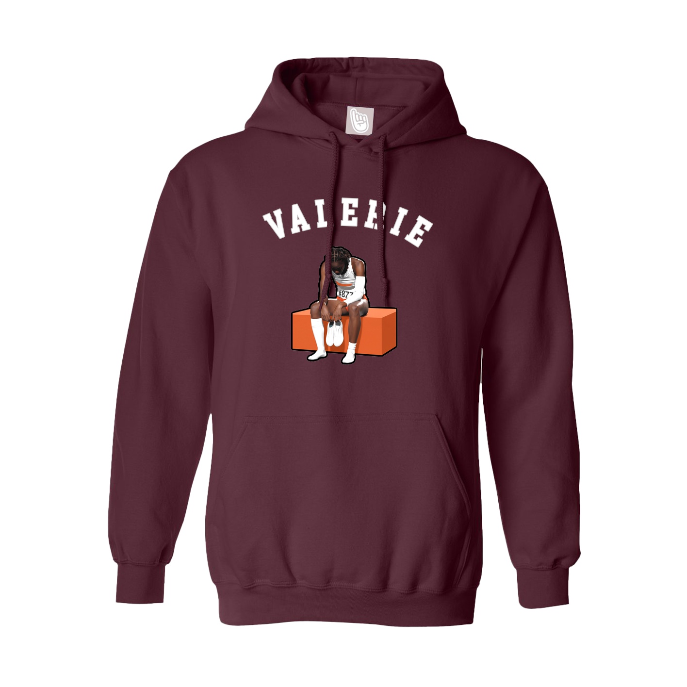 Youth Hoodie — Shirsey Arch in Maroon