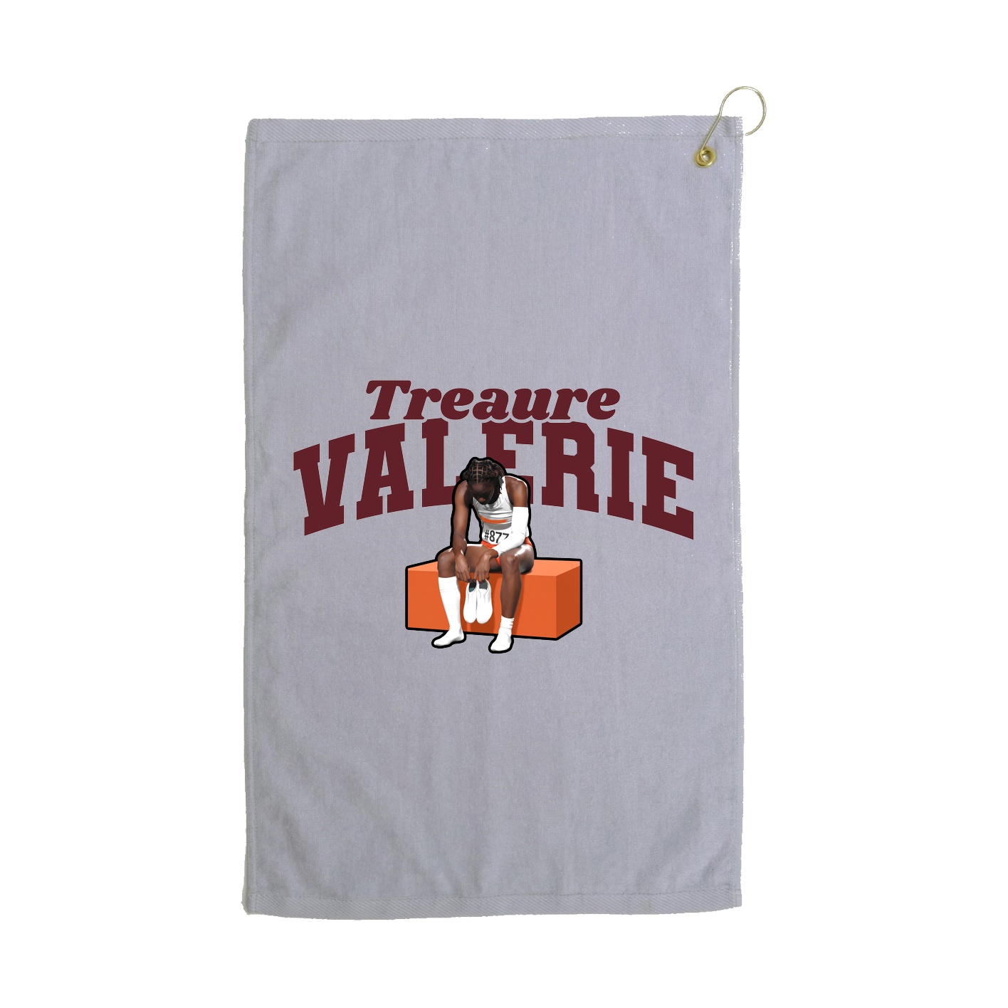Golf Towel — Signature Arch in Grey