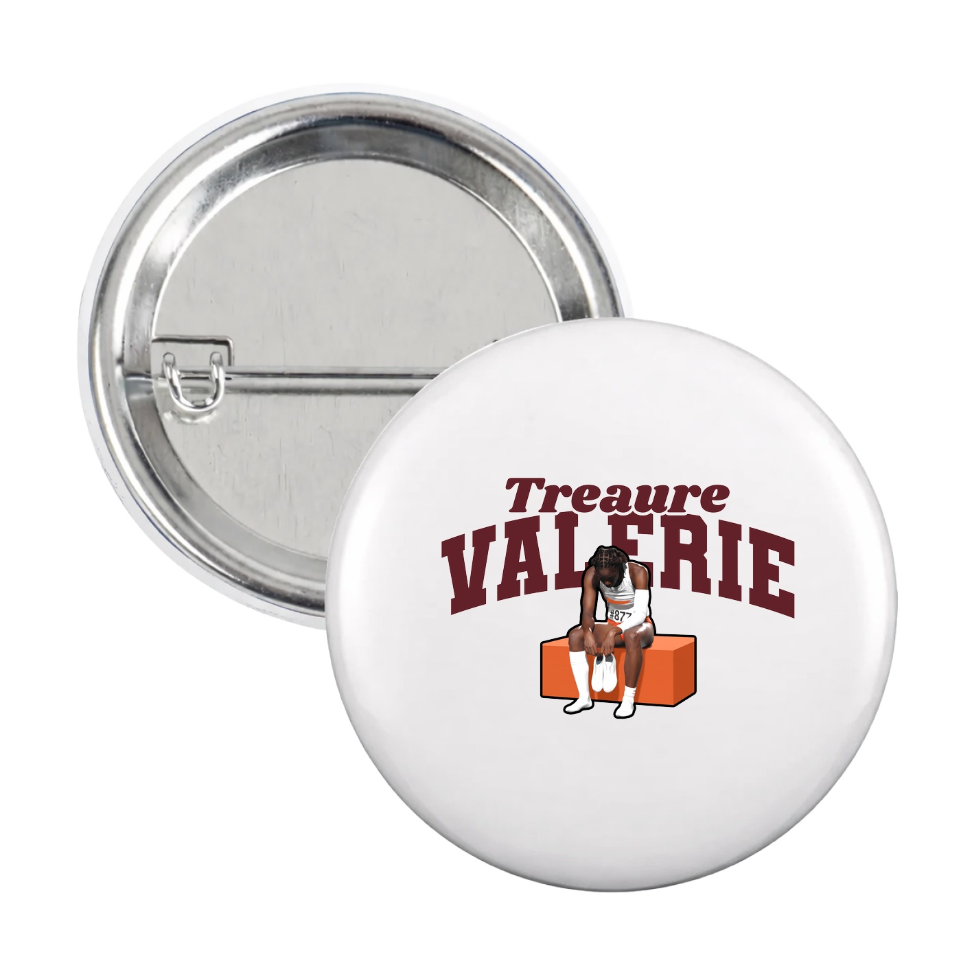 Game Day Button — Signature Arch in White