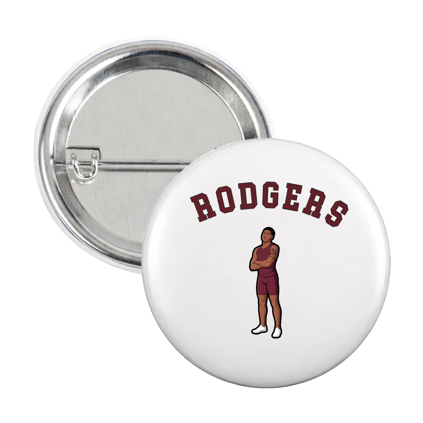 Game Day Button — Shirsey Arch in White