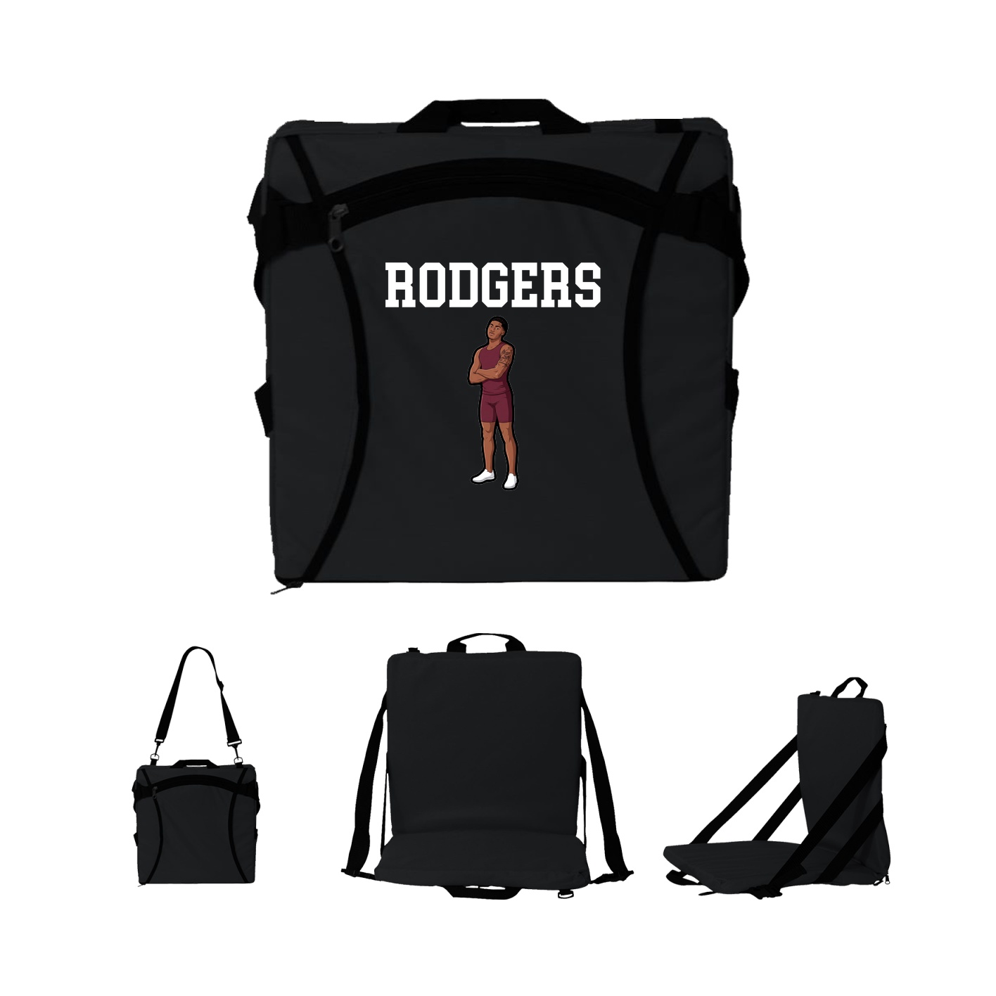 Folding Stadium Seat — Shirsey in Black