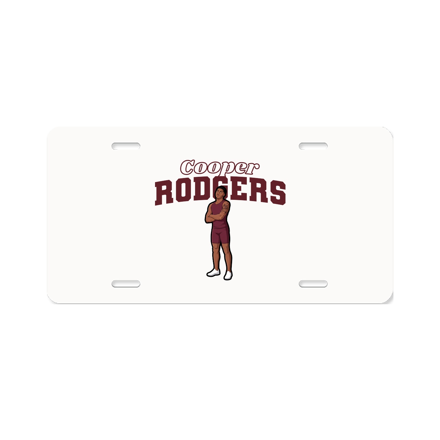 License Plate — Name Arch in Classic