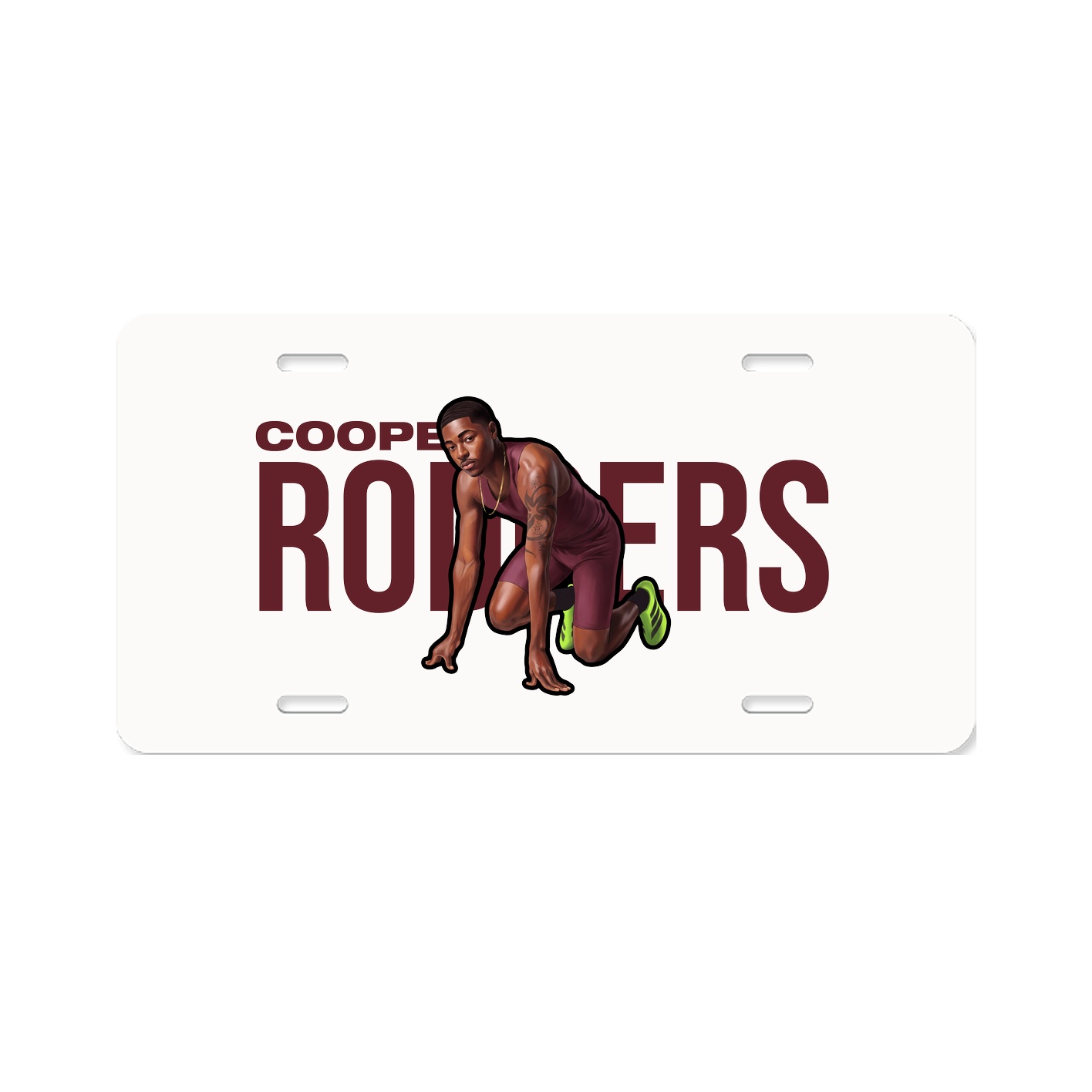 License Plate — Player Name in Classic