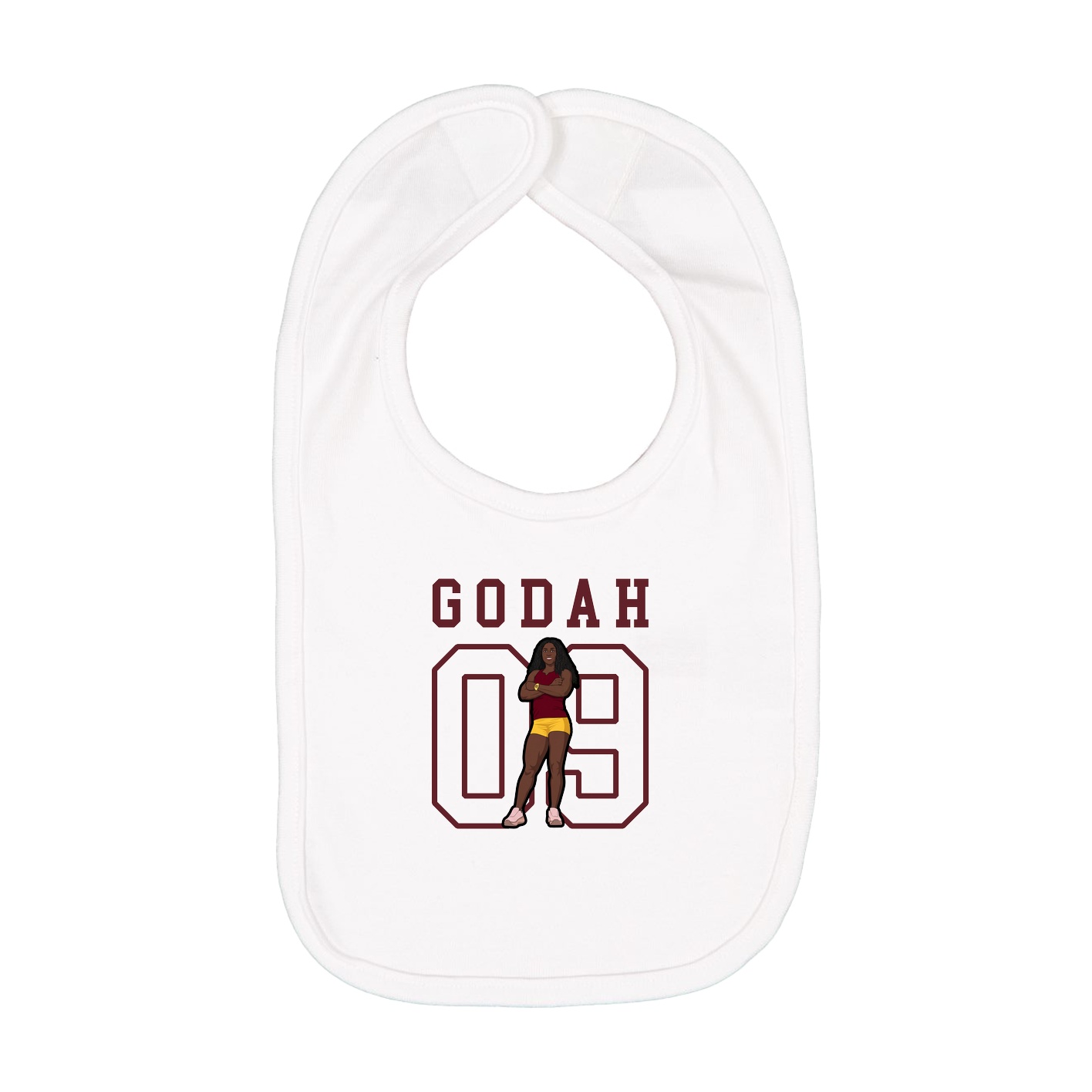 Infant Bib — Shirsey in White