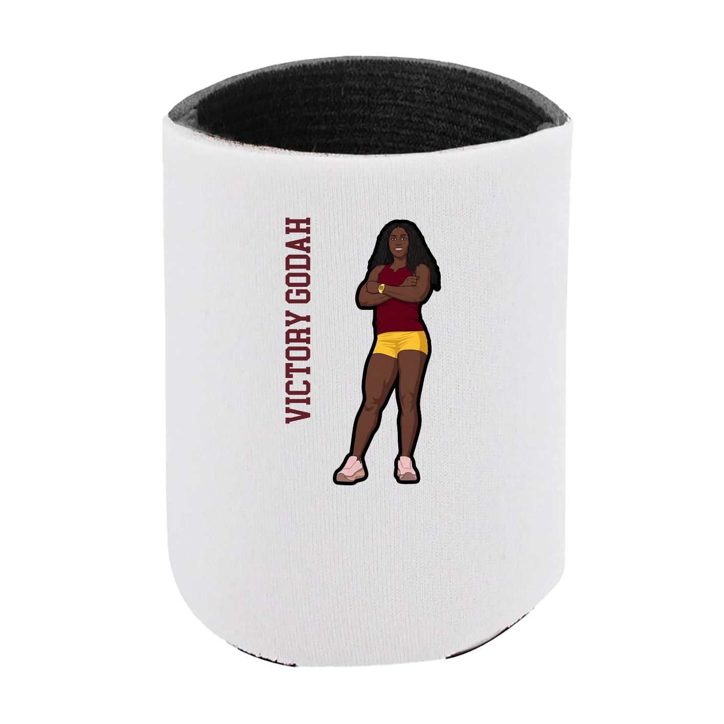 Can Holder — Name Vertical in White
