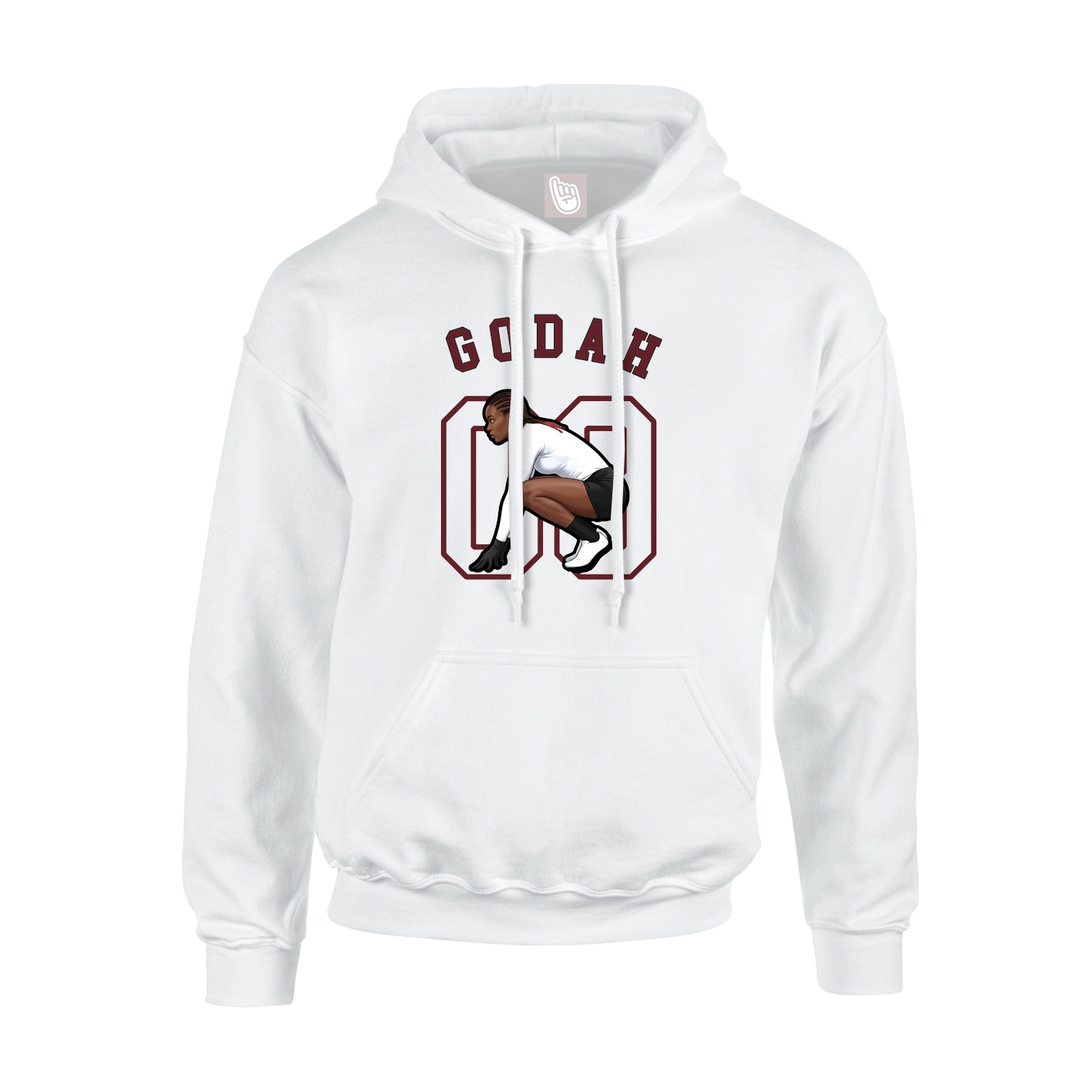 Hoodie — Shirsey Arch in White