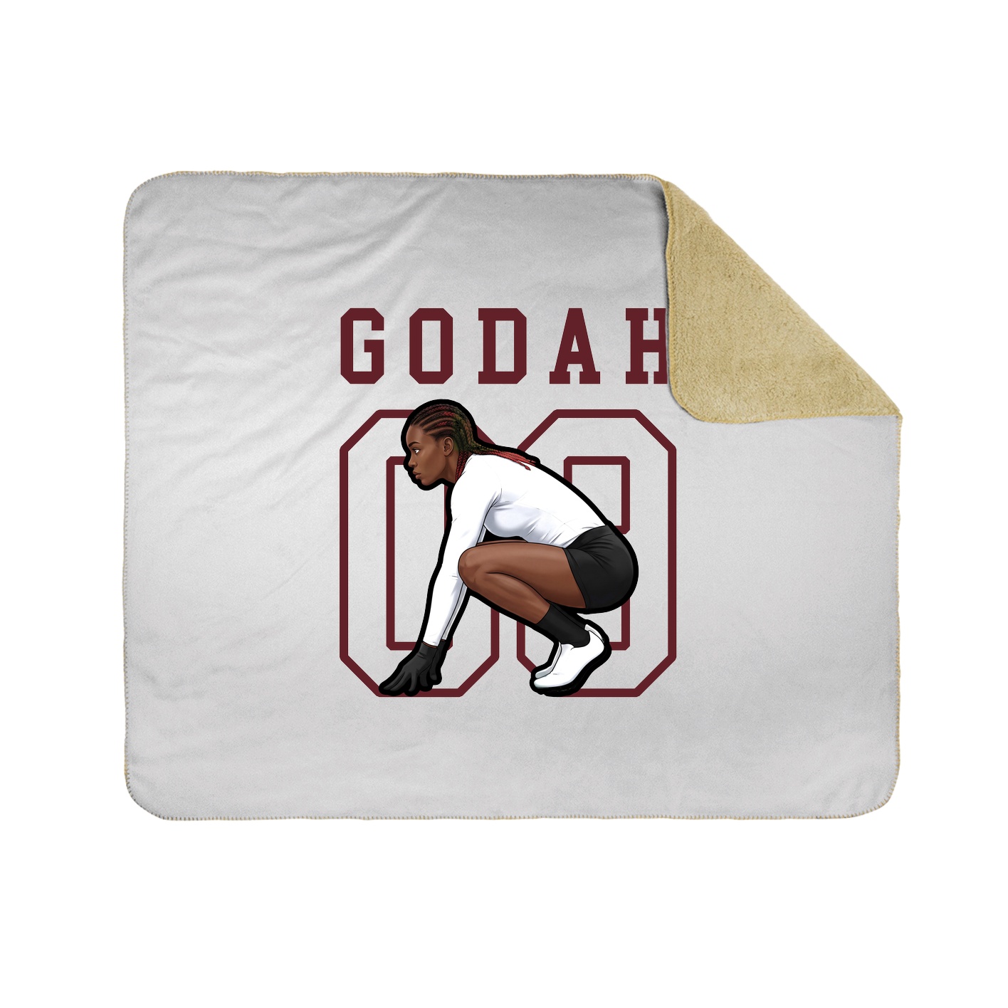 Throw Blanket — Shirsey in White