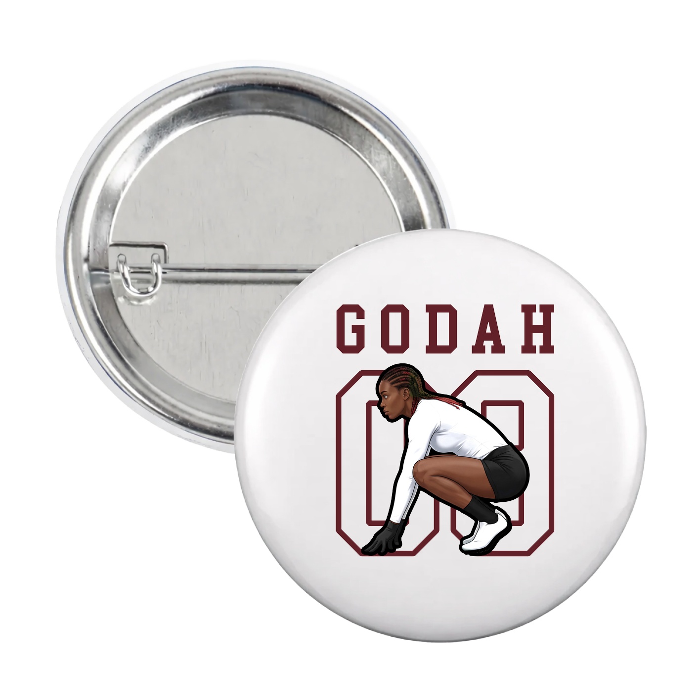 Game Day Button — Shirsey in White