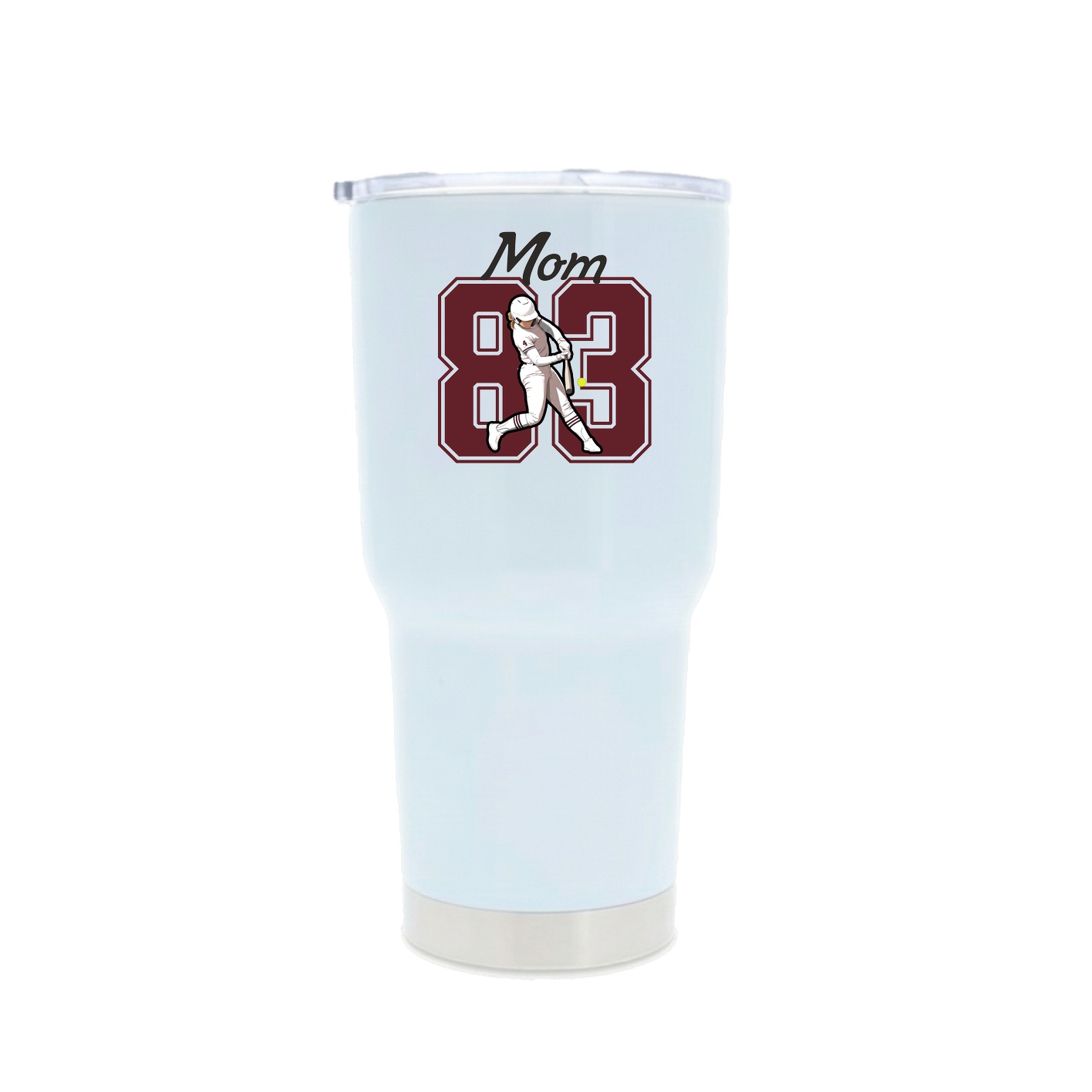 30oz Stainless Steel Tumbler — Mothers Day Shirsey in White