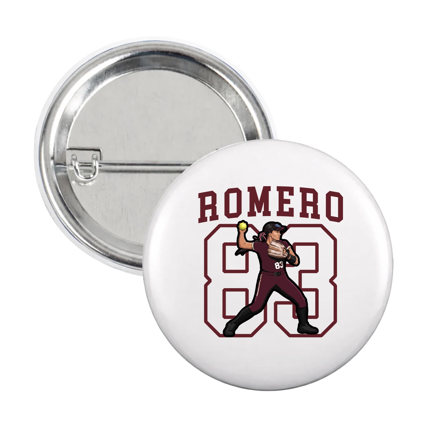Game Day Button — Shirsey in White