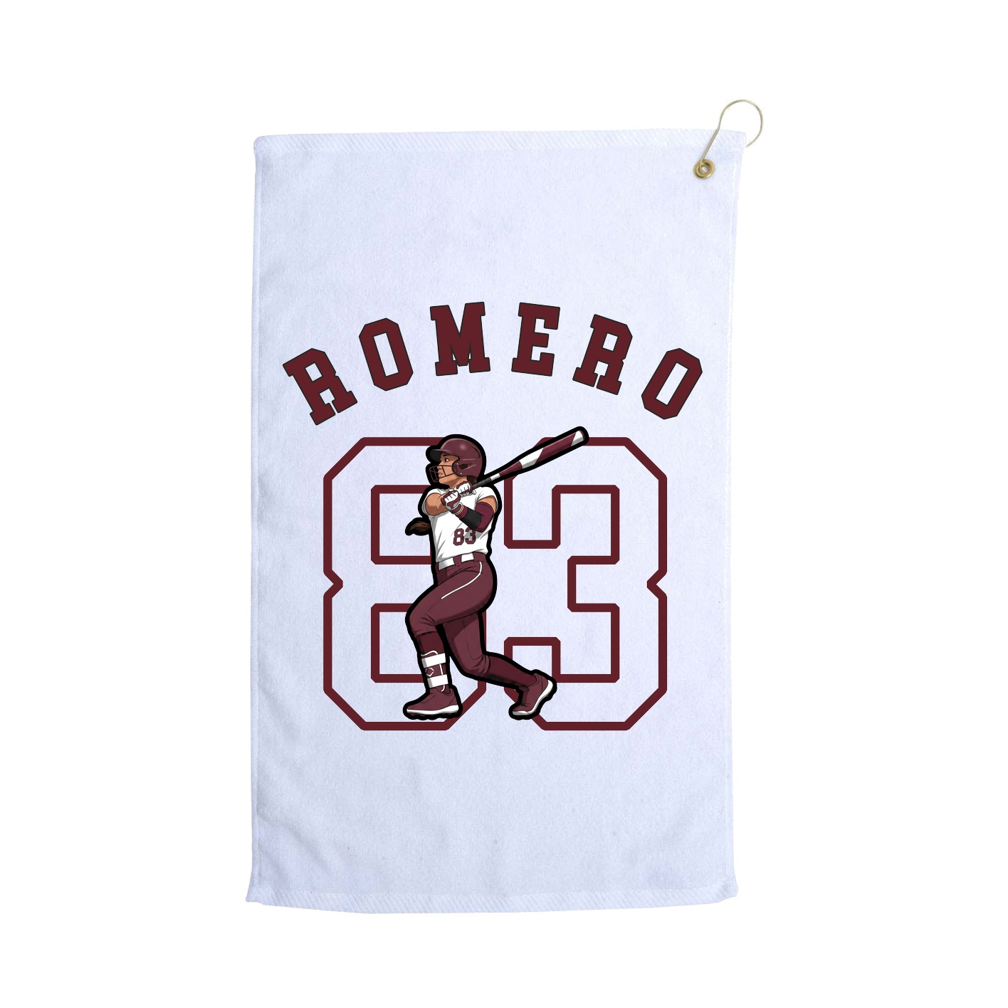Golf Towel — Shirsey Arch in White
