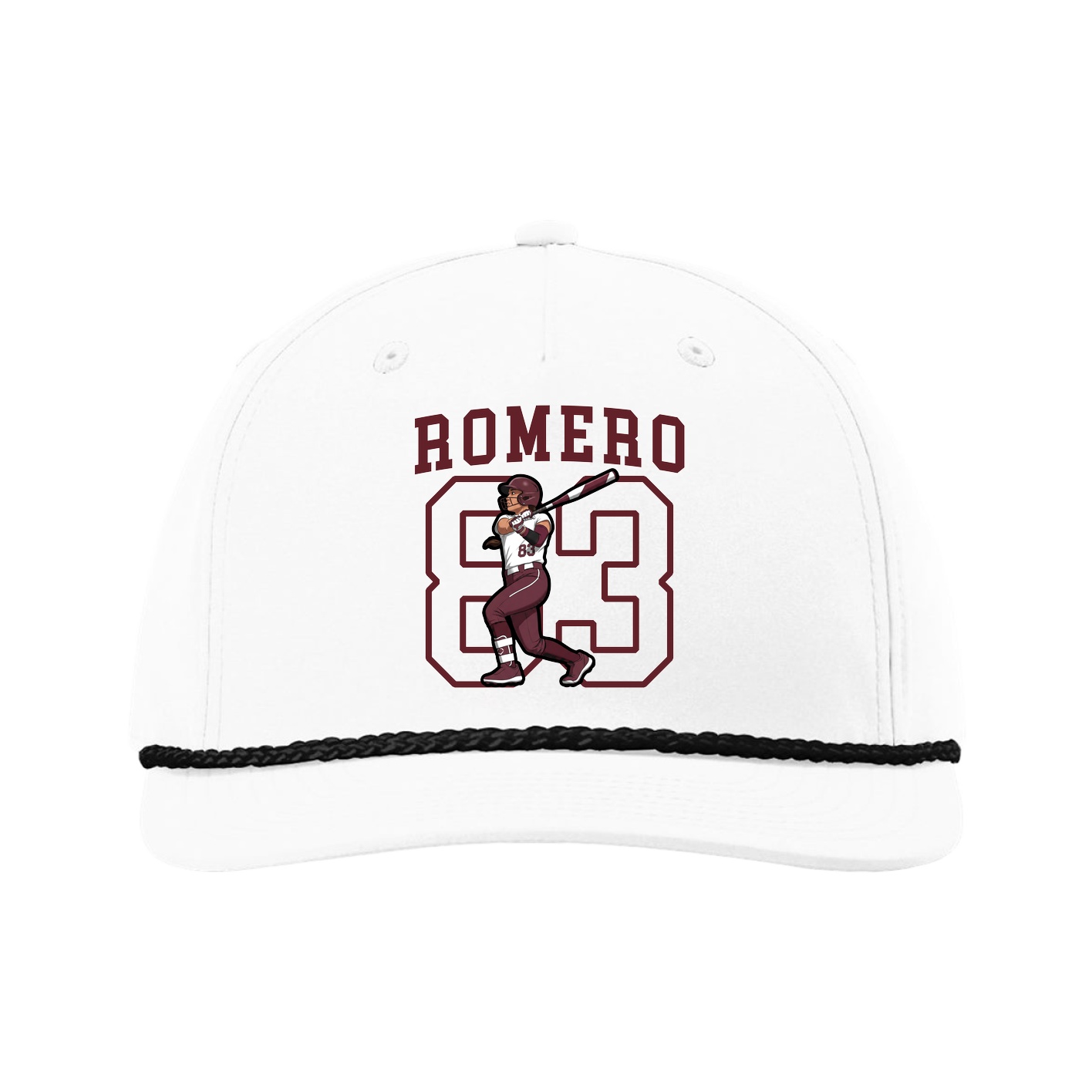 Five-Panel Classic Rope Cap — Shirsey in White