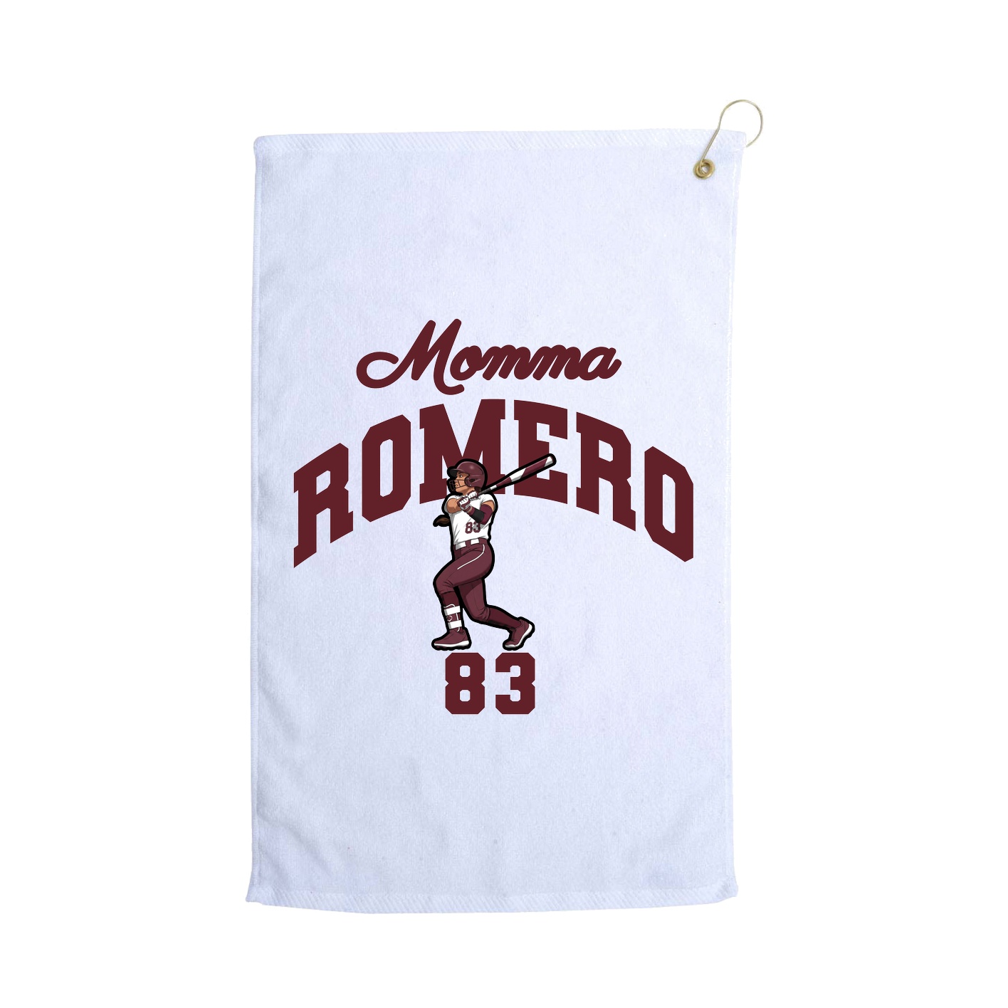Golf Towel — Mothers Day Arch in White