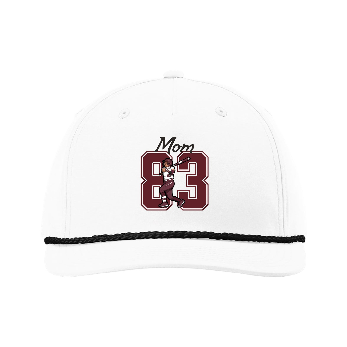 Five-Panel Classic Rope Cap — Mothers Day Shirsey in White
