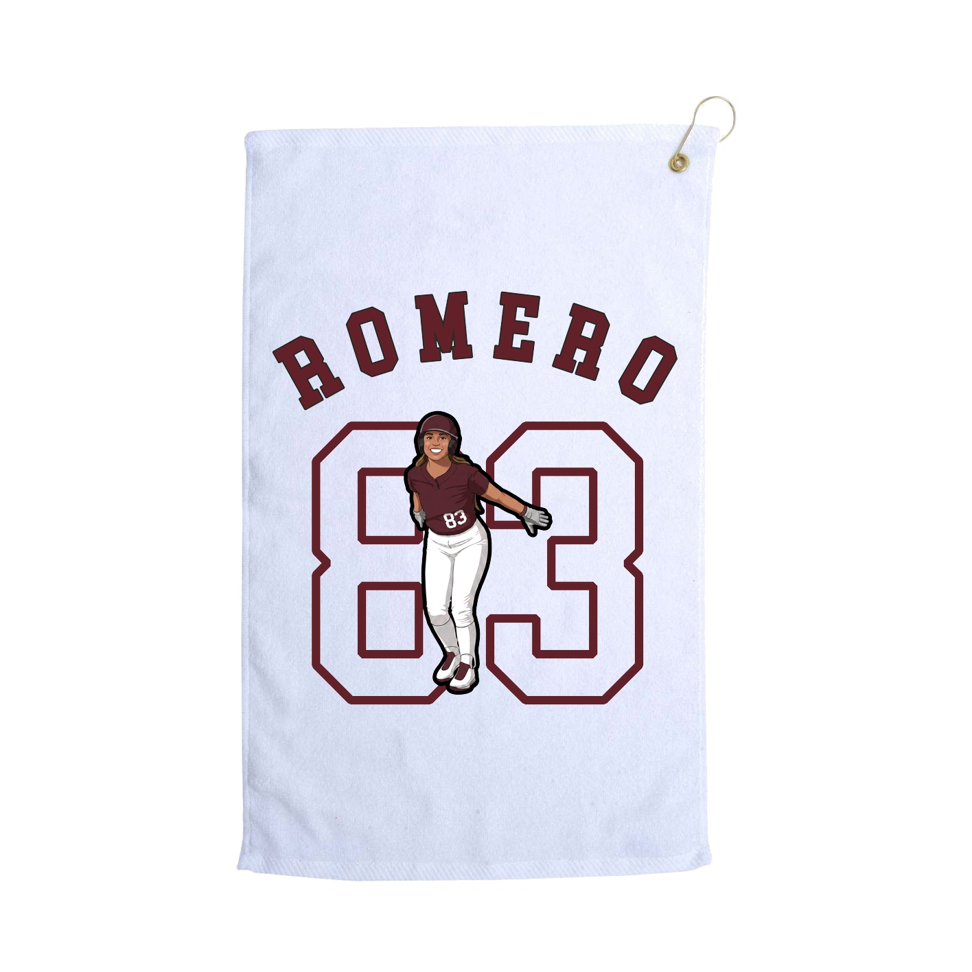 Golf Towel — Shirsey Arch in White