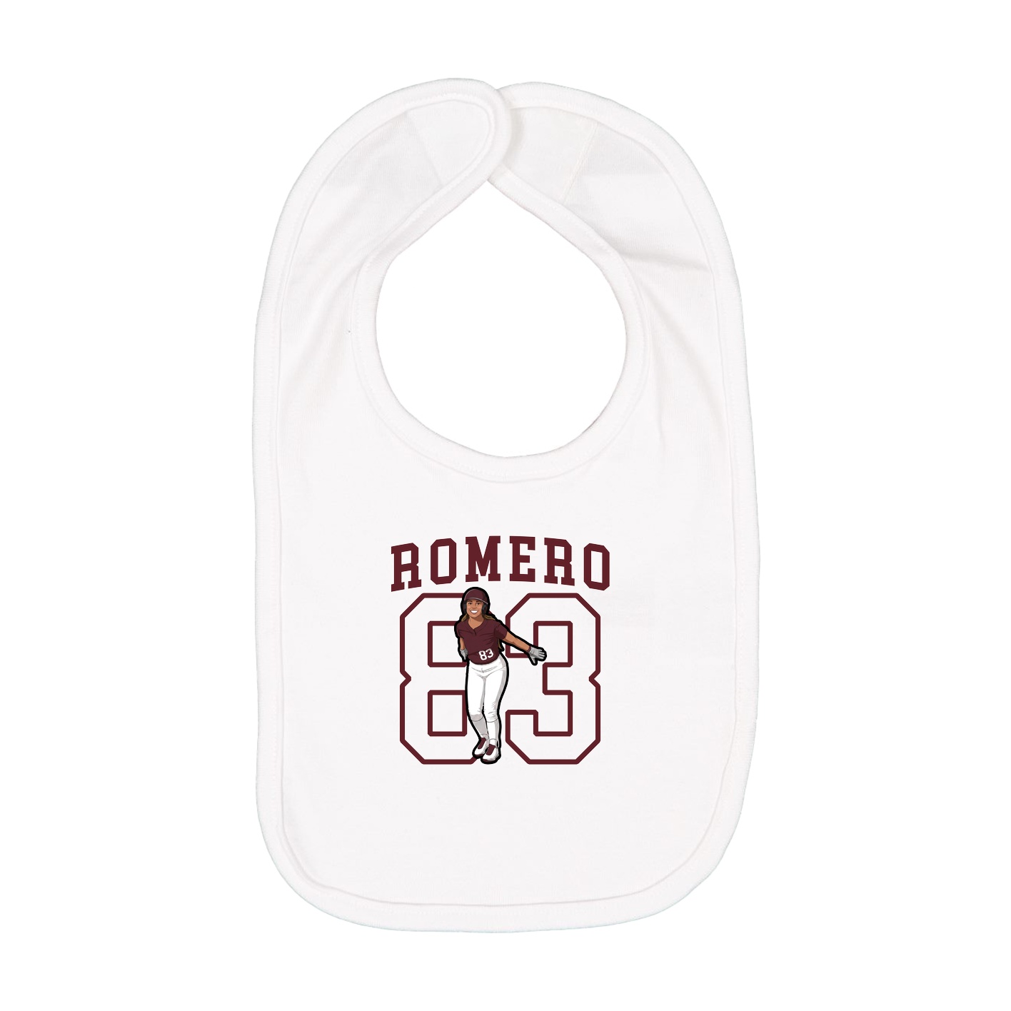 Infant Bib — Shirsey in White