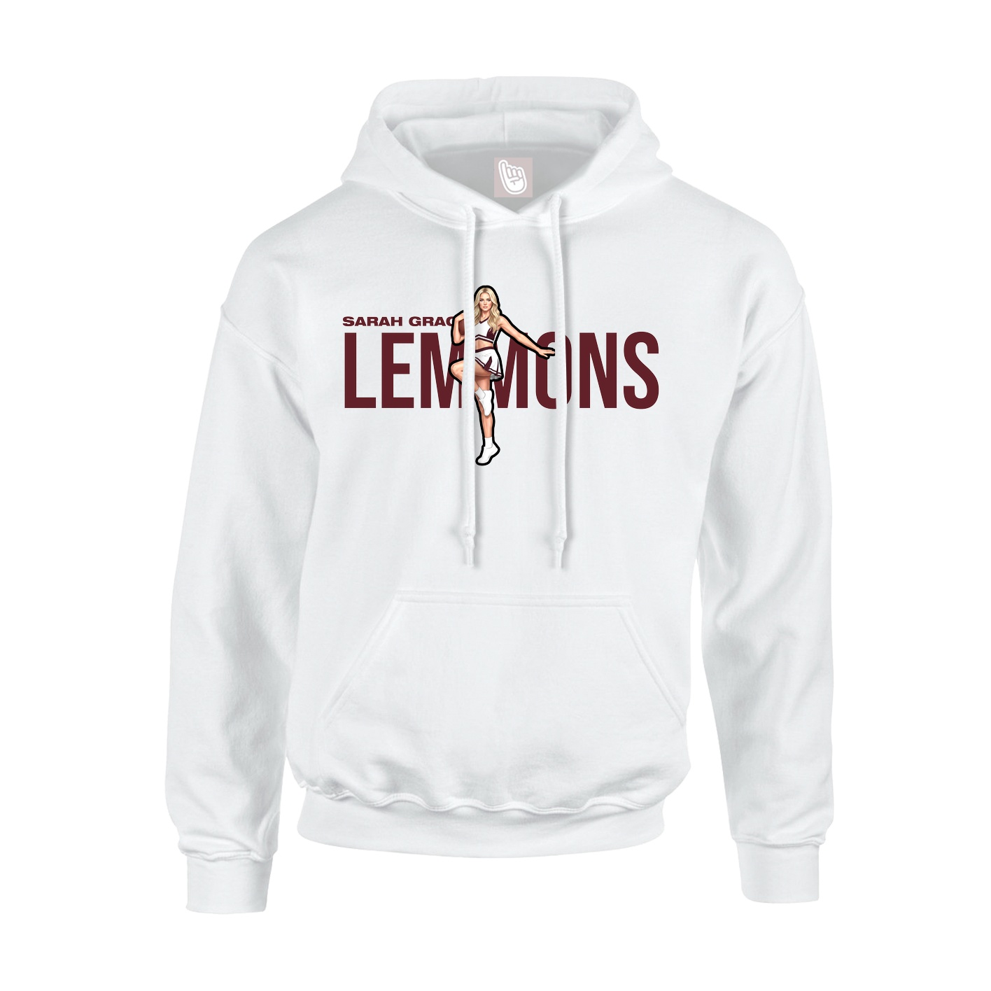 Hoodie — Player Name in White