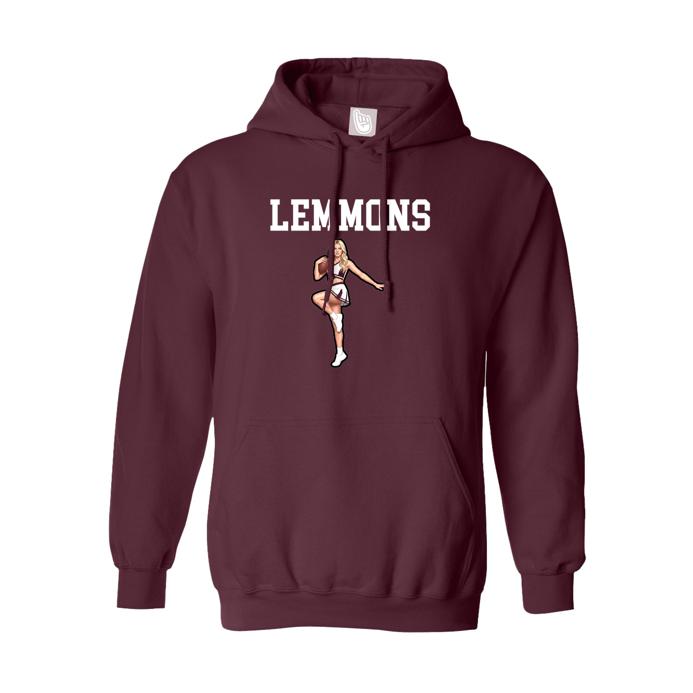 Hoodie — Shirsey in Maroon