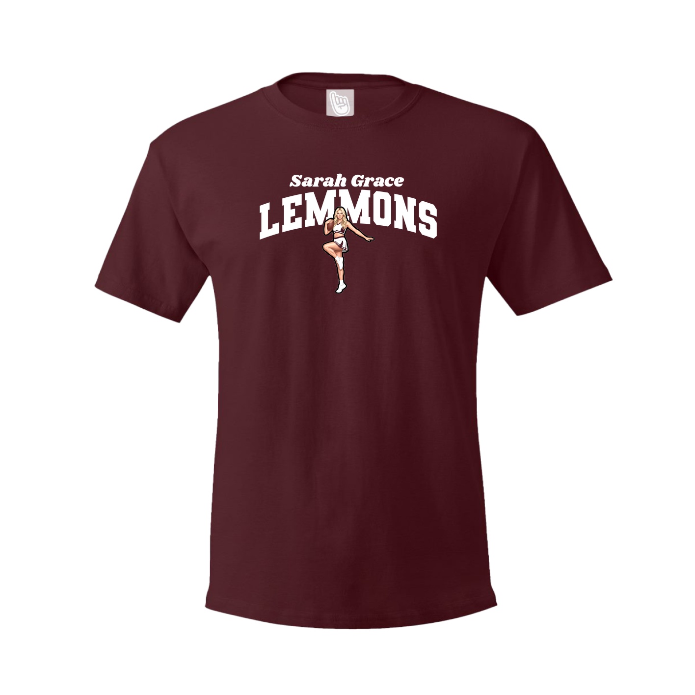 Tee — Signature Arch in Maroon