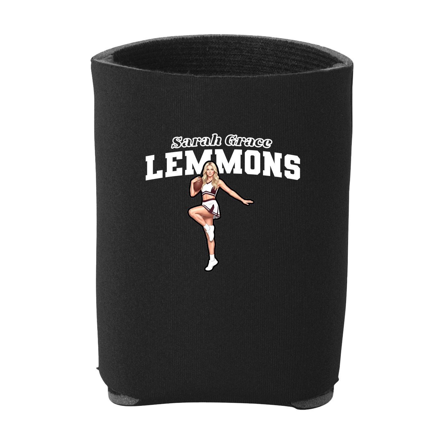 Can Holder — Name Arch in Black