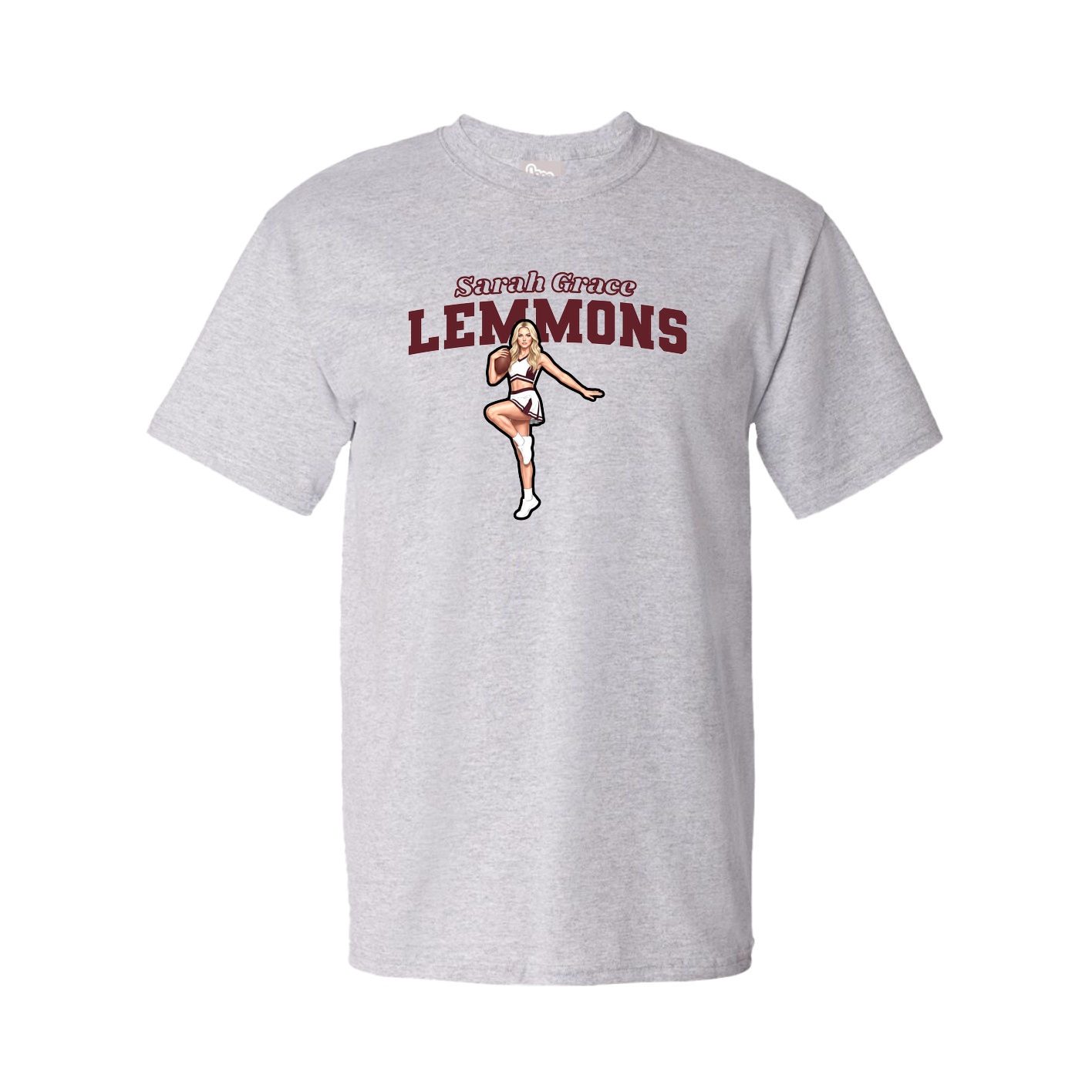 Youth Tee — Name Arch in Grey