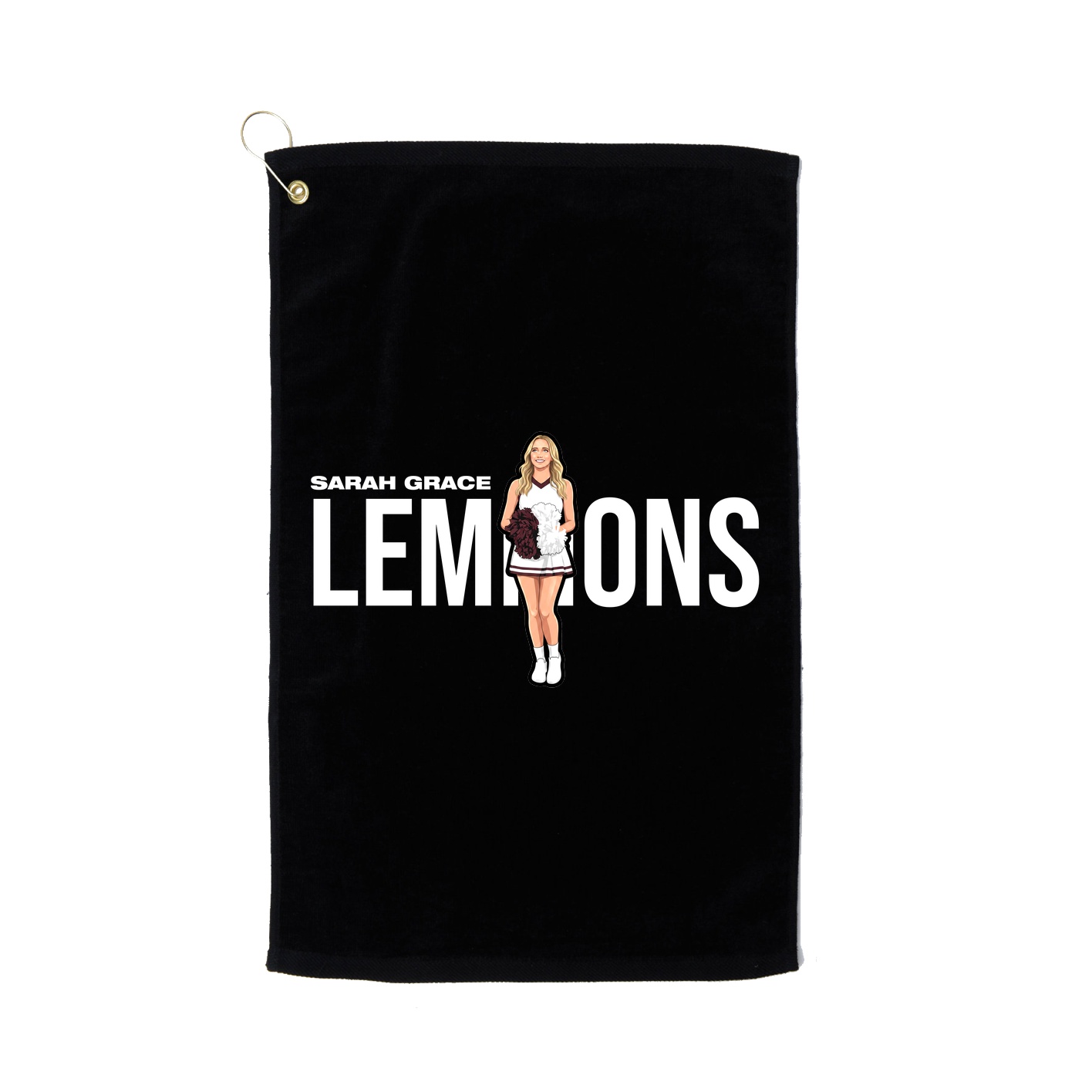 Golf Towel — Player Name in Black