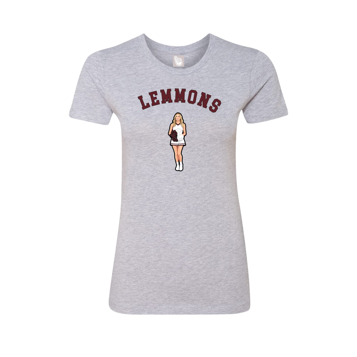 Fitted Women's Tee — Shirsey Arch in Grey