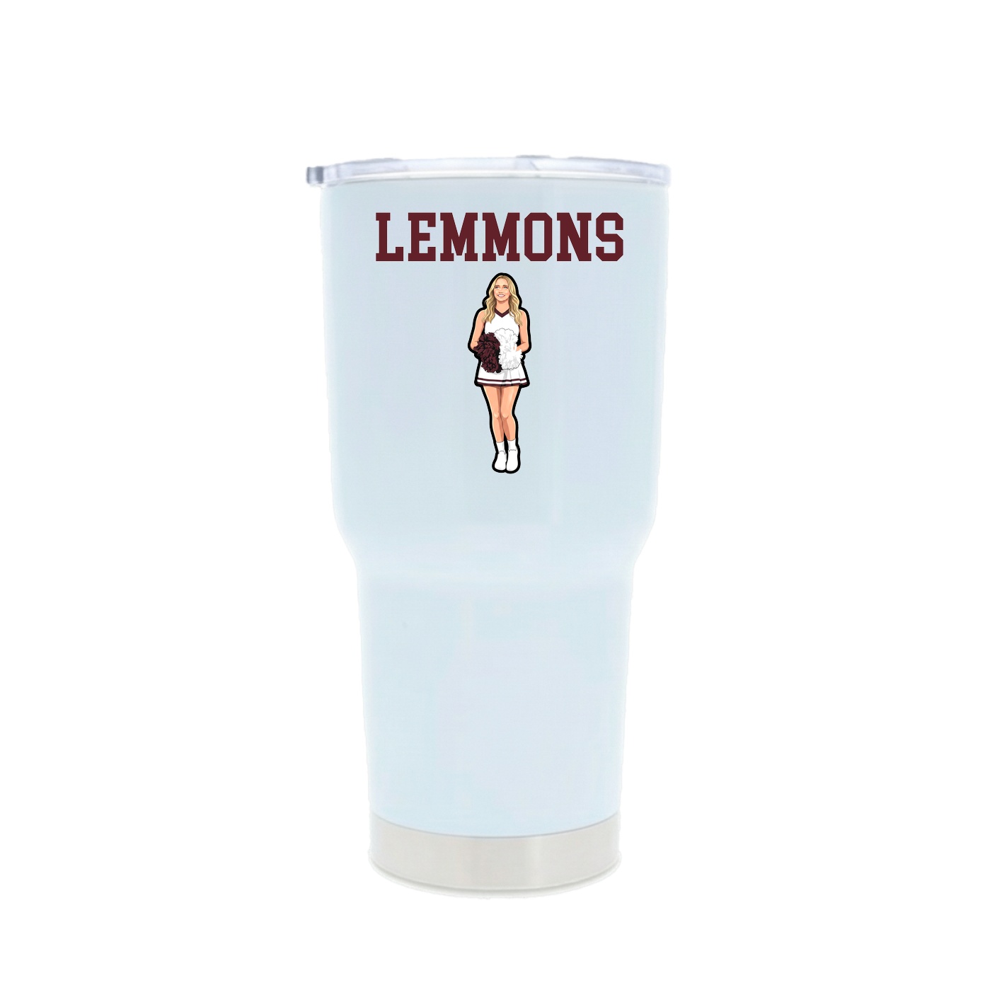 30oz Stainless Steel Tumbler — Shirsey in White