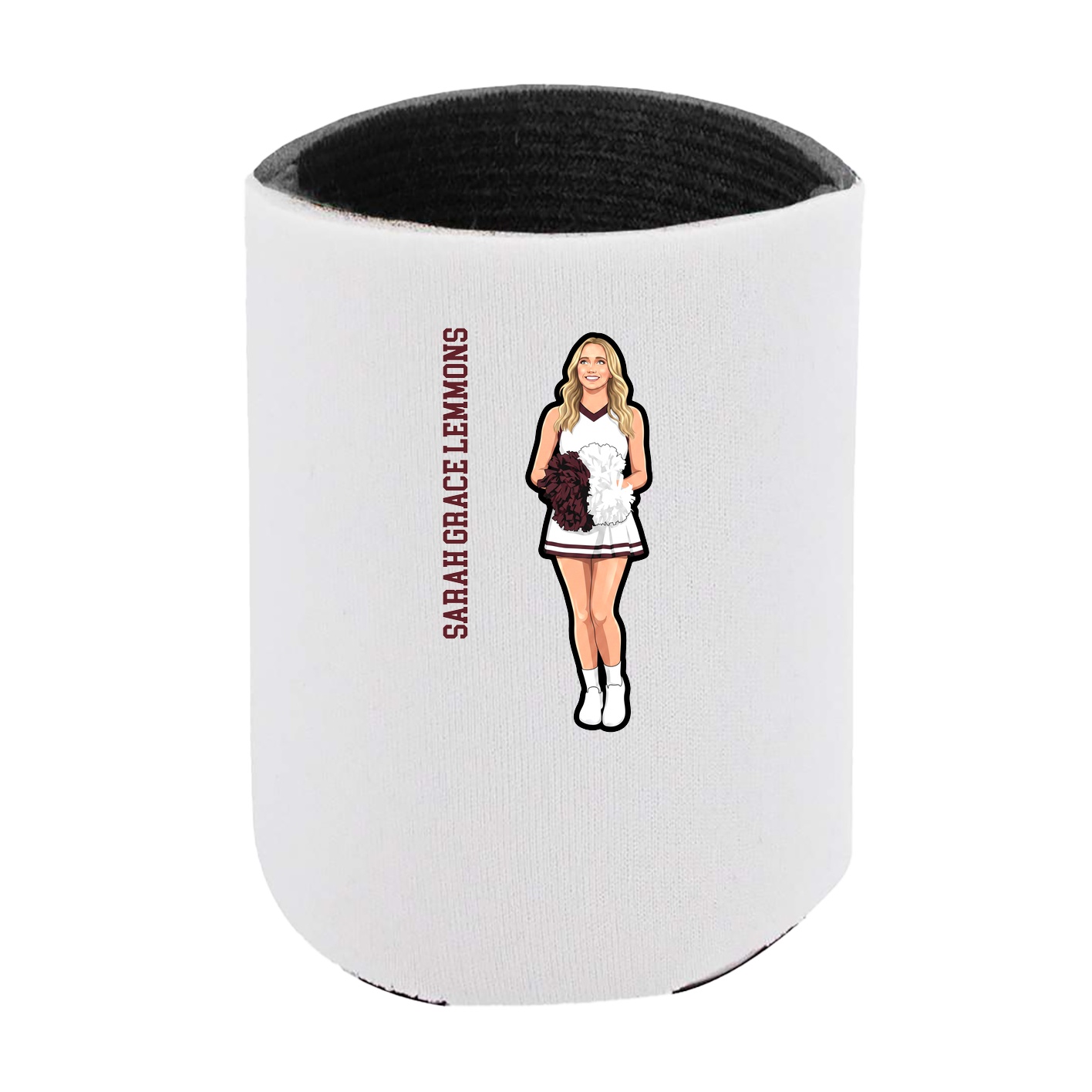 Can Holder — Name Vertical in White