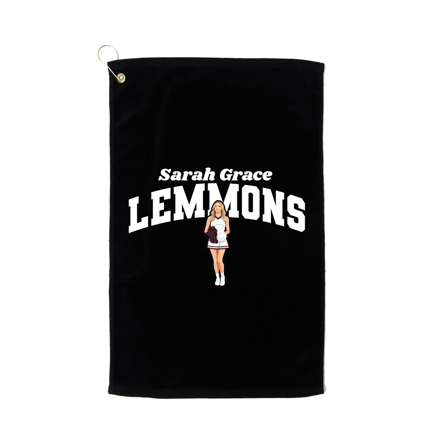 Golf Towel — Signature Arch in Black
