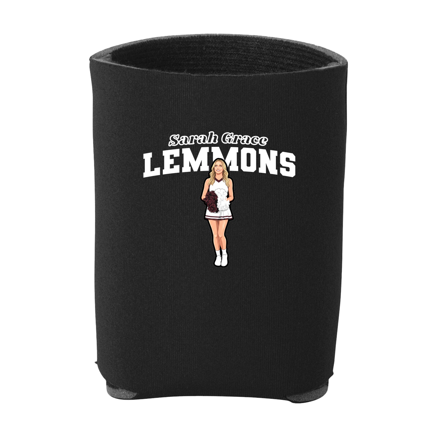 Can Holder — Name Arch in Black