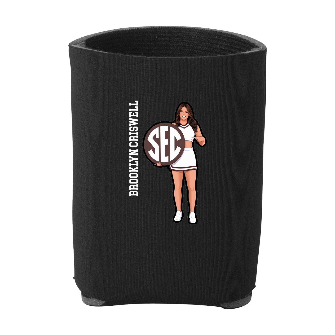 Can Holder — Name Vertical in Black