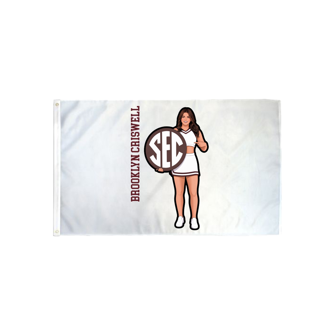 3x5 Flag — Name Vertical in Classic