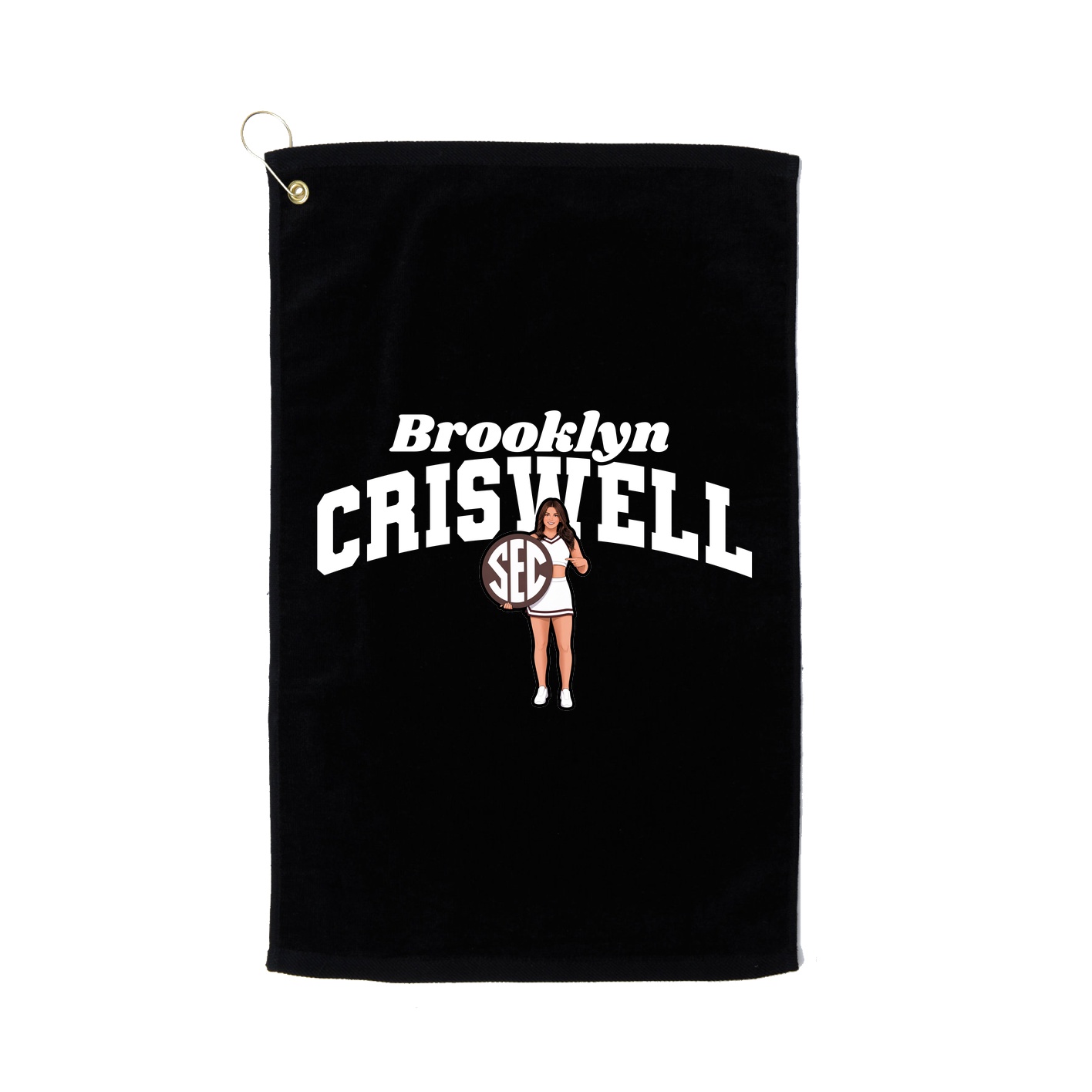 Golf Towel — Signature Arch in Black