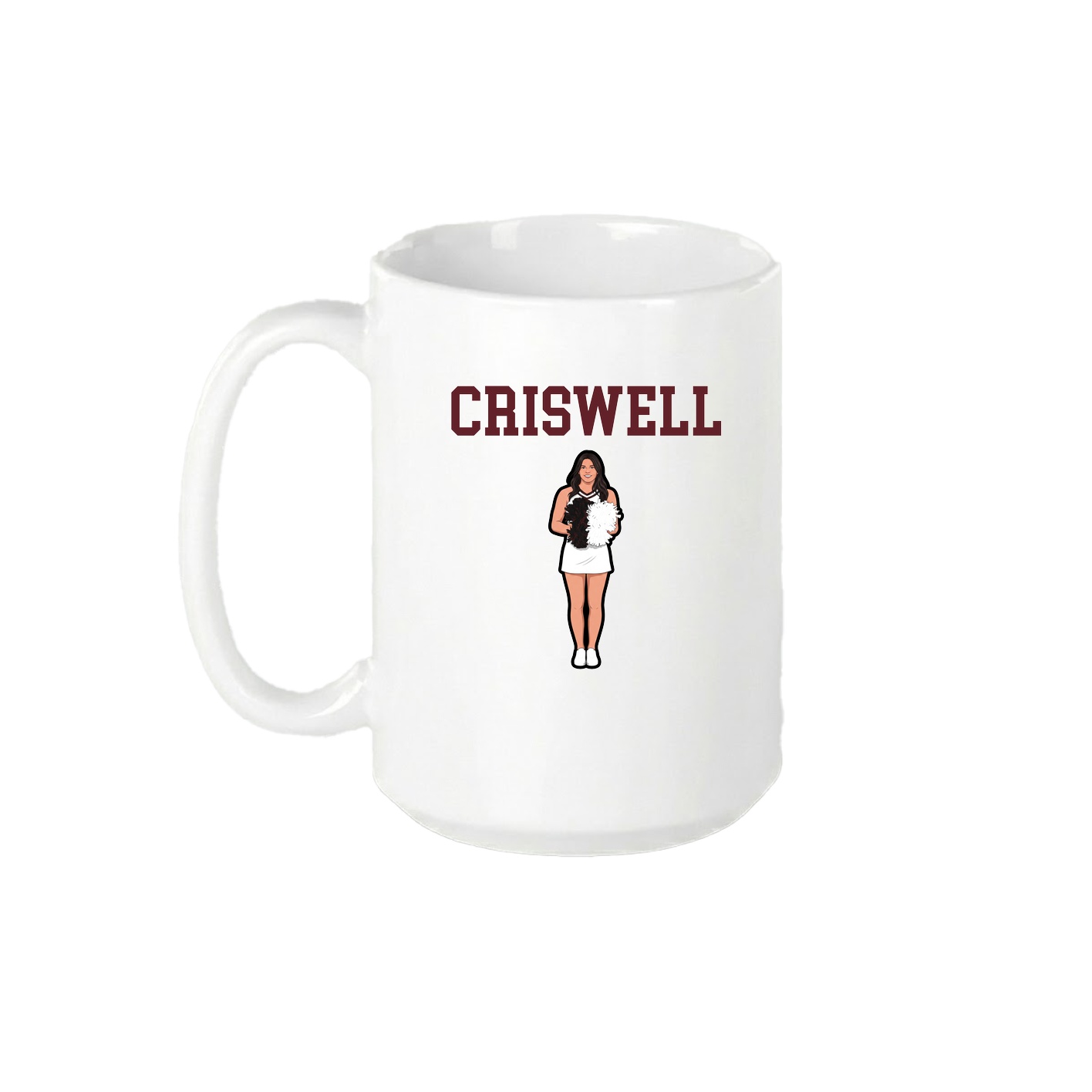 15oz Coffee Mug — Shirsey in White